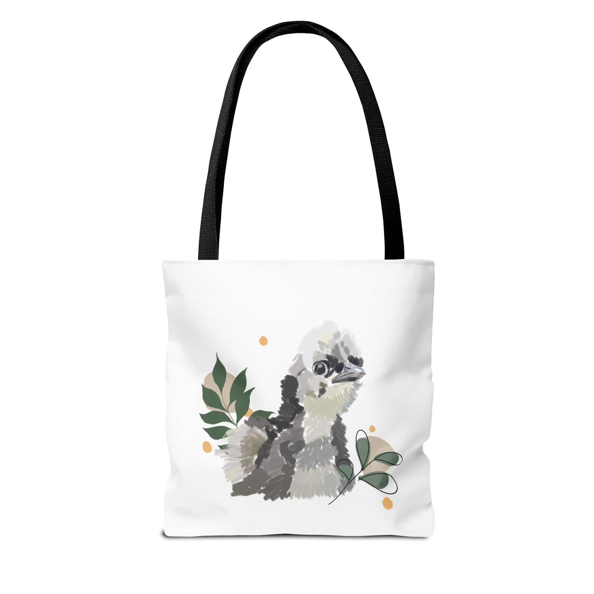 Wild Fluff Hatchling - Tote Bag with Floral Accents