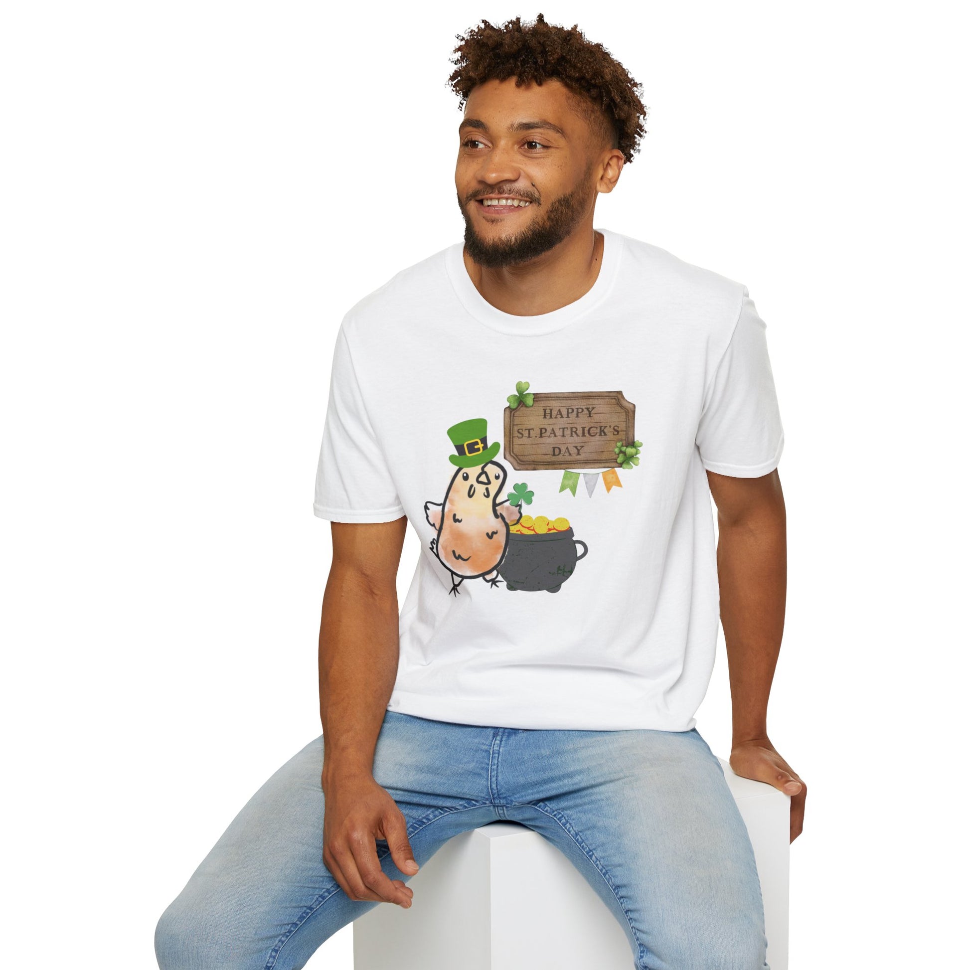 Pot o' Cluck St. Patrick's Day Unisex T-Shirt - Happy Celebration Design