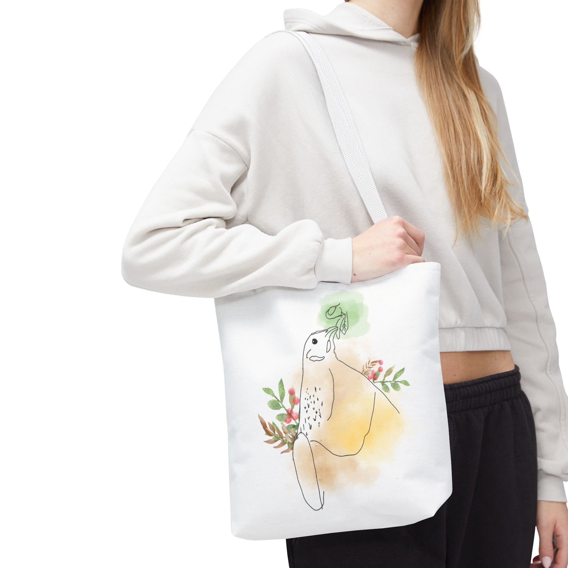 Golden Hen With Red Berries Tote Bag (AOP)