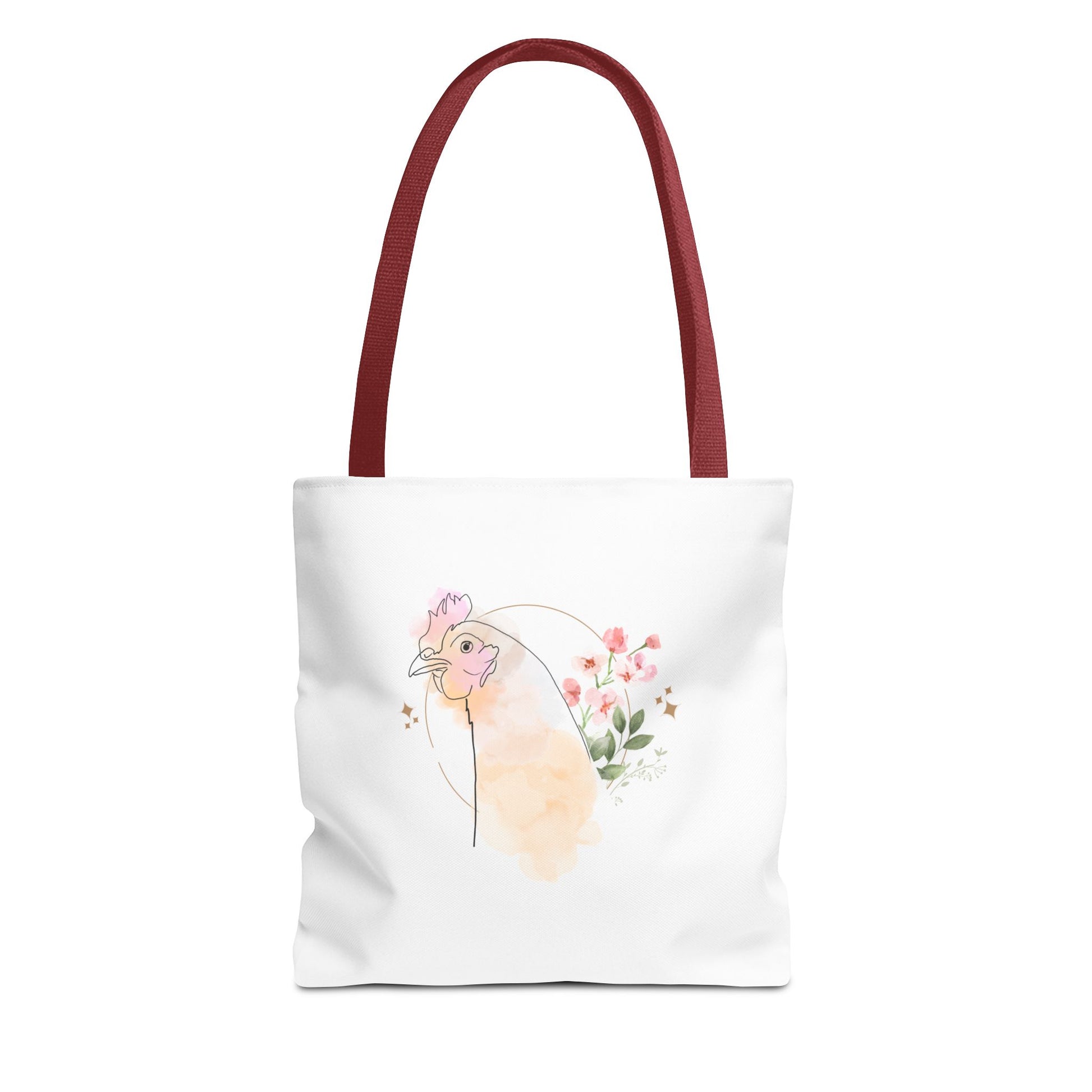 Chicken Flower Tote Bag