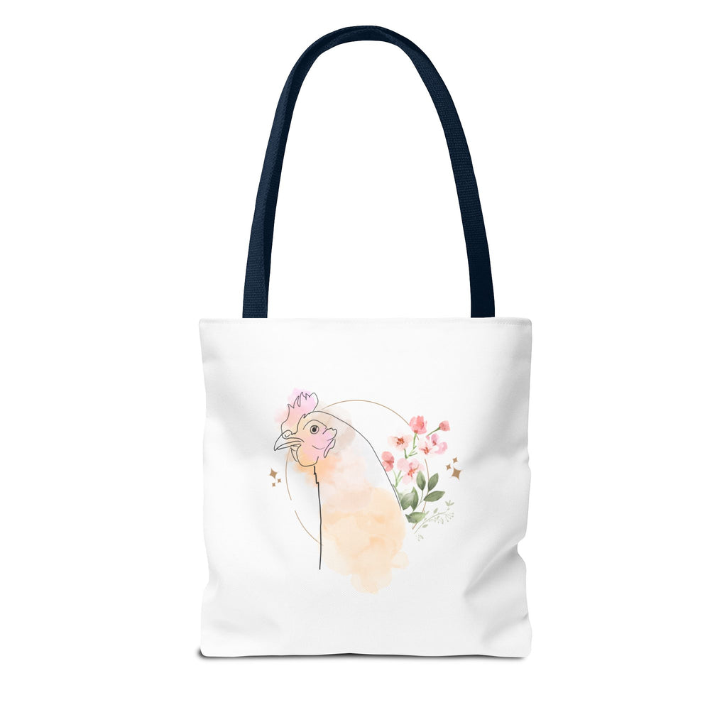 Chicken Flower Tote Bag