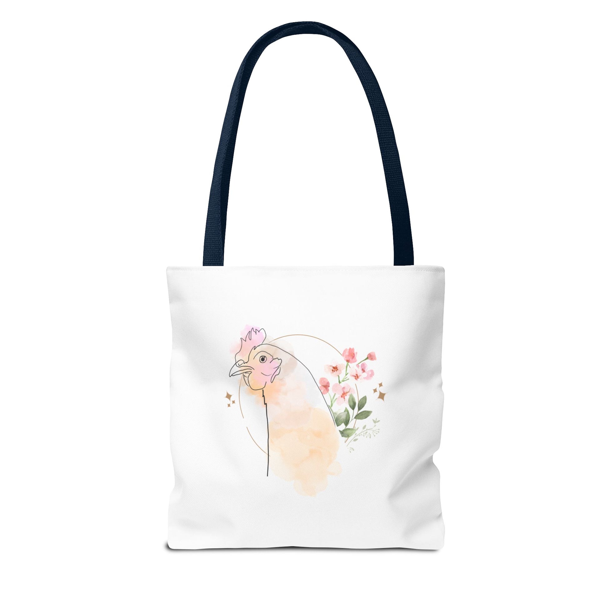 Chicken Flower Tote Bag