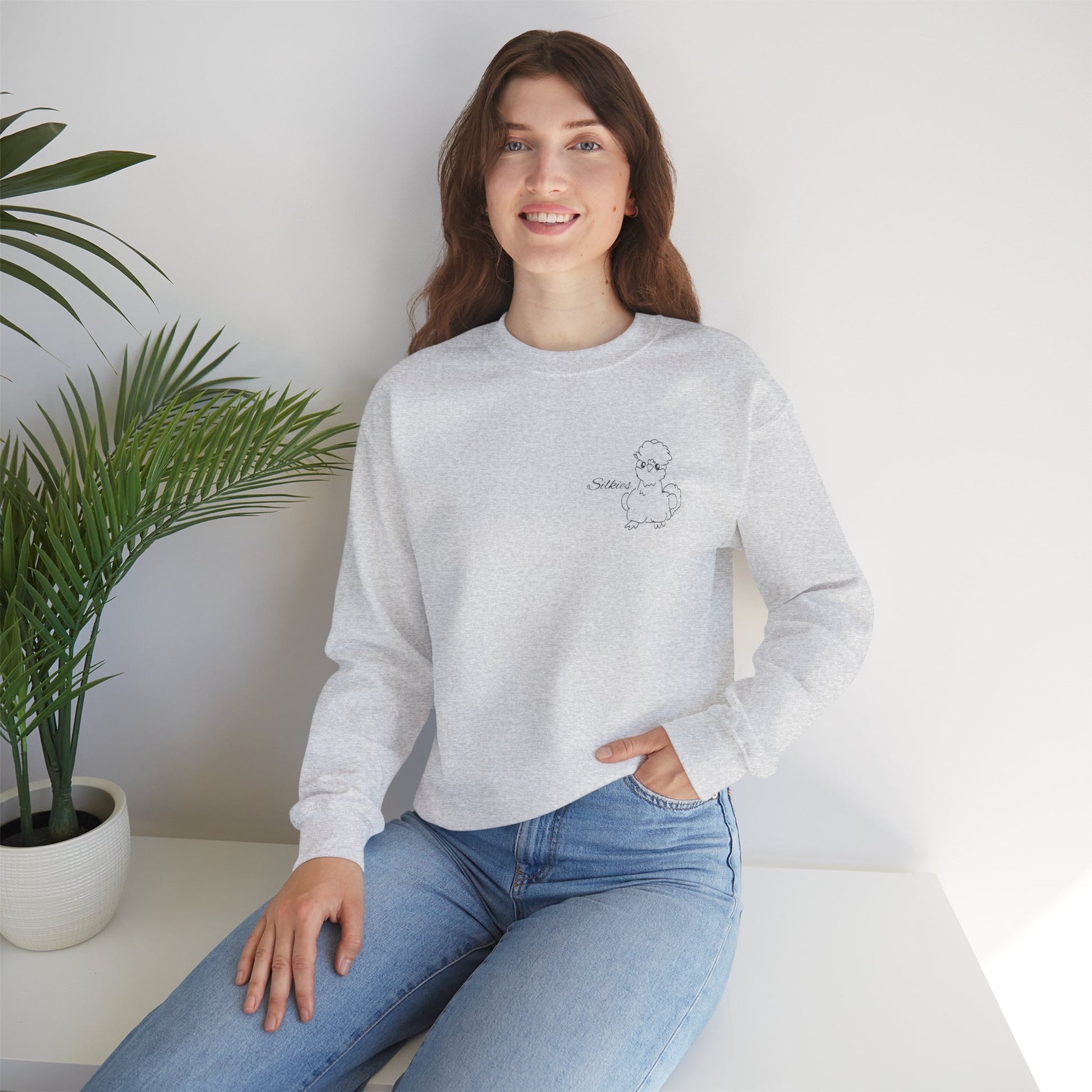 Silkie Chicken Printed Sweatshirt Crewneck🐥✨