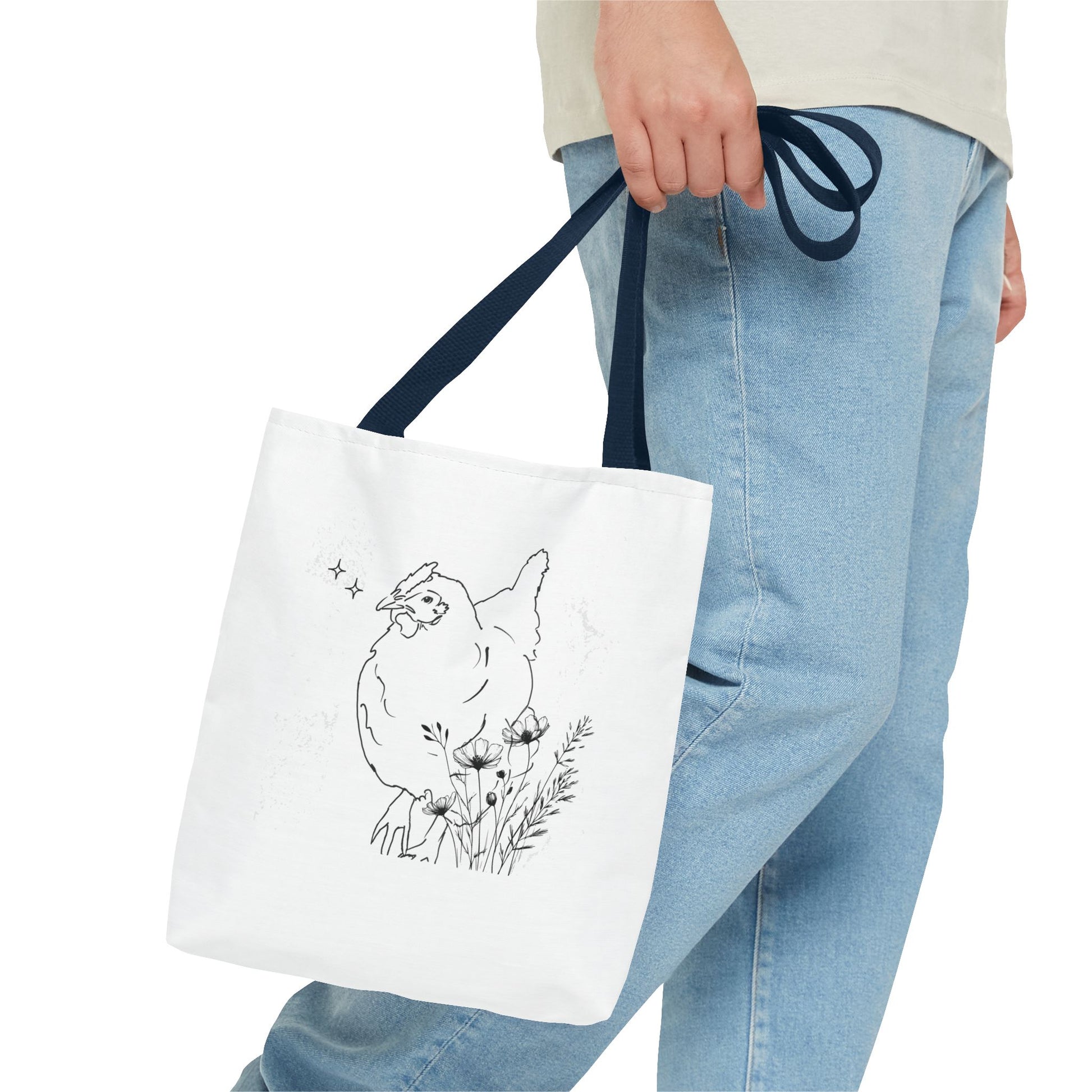 Black and White/Gorgeous Chicken Tote Bag for Everyday