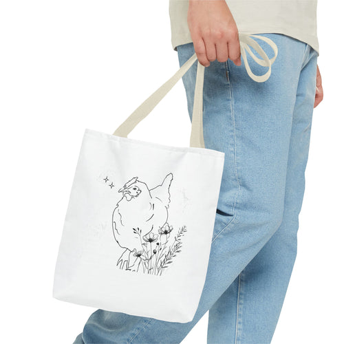Black and White/Gorgeous Chicken Tote Bag for Everyday