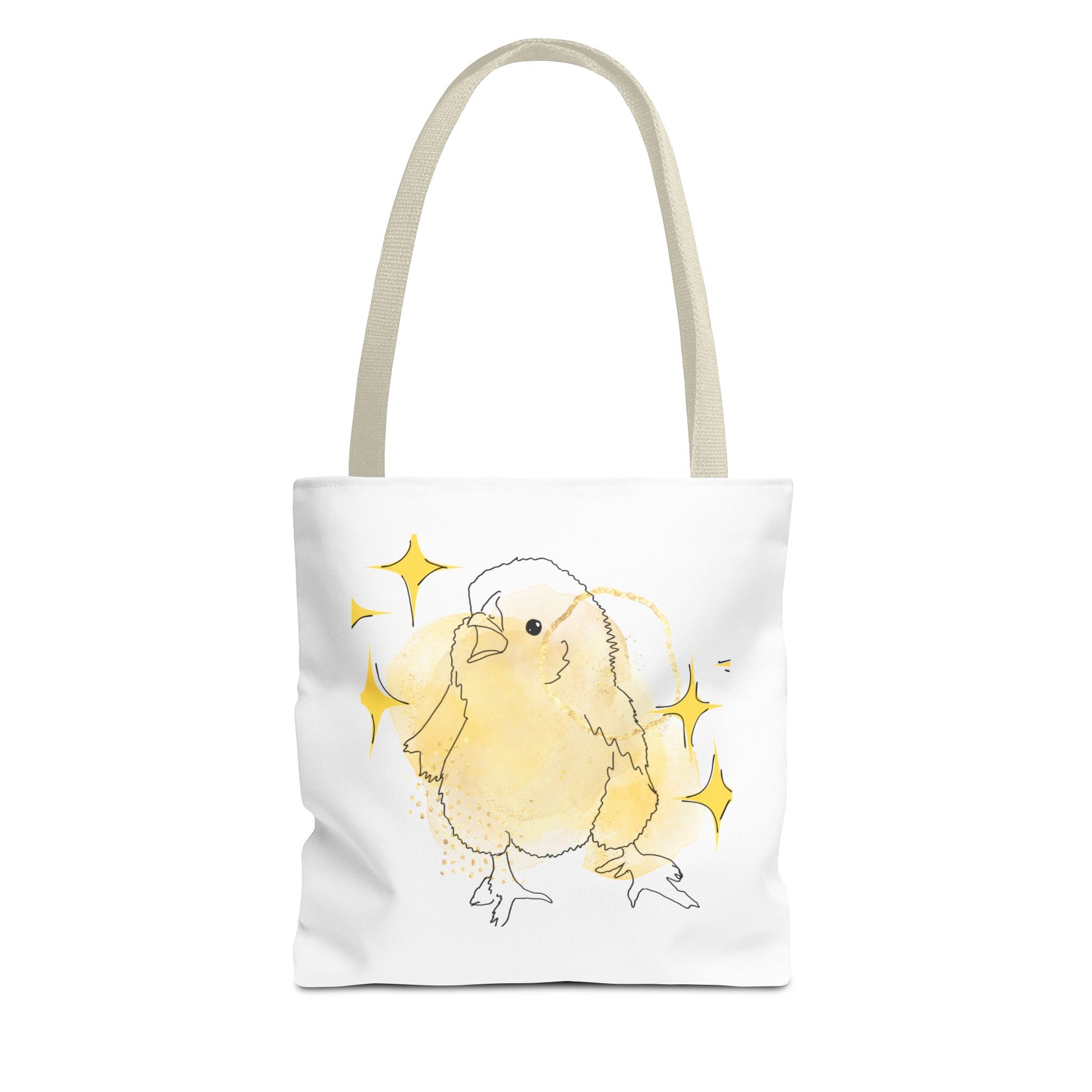 Faverolle Chick With Stars Tote Bag (AOP)