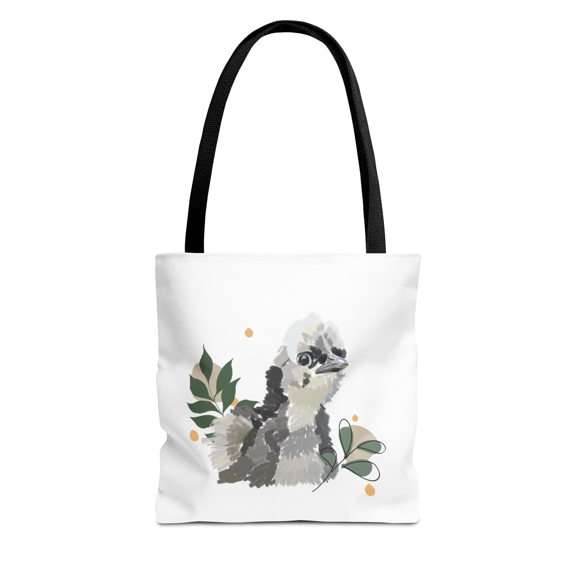 Wild Fluff Hatchling - Tote Bag with Floral Accents
