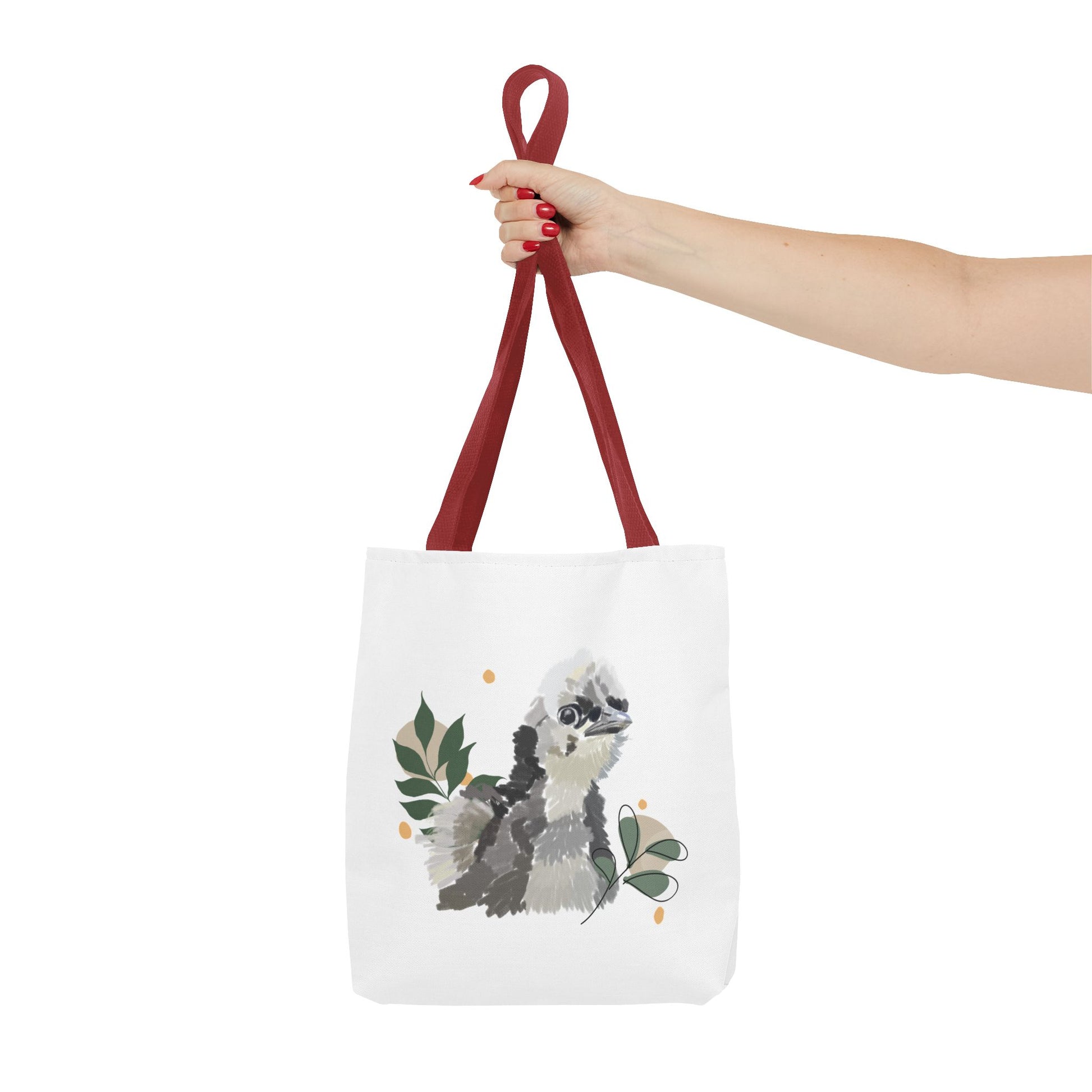 Wild Fluff Hatchling - Tote Bag with Floral Accents