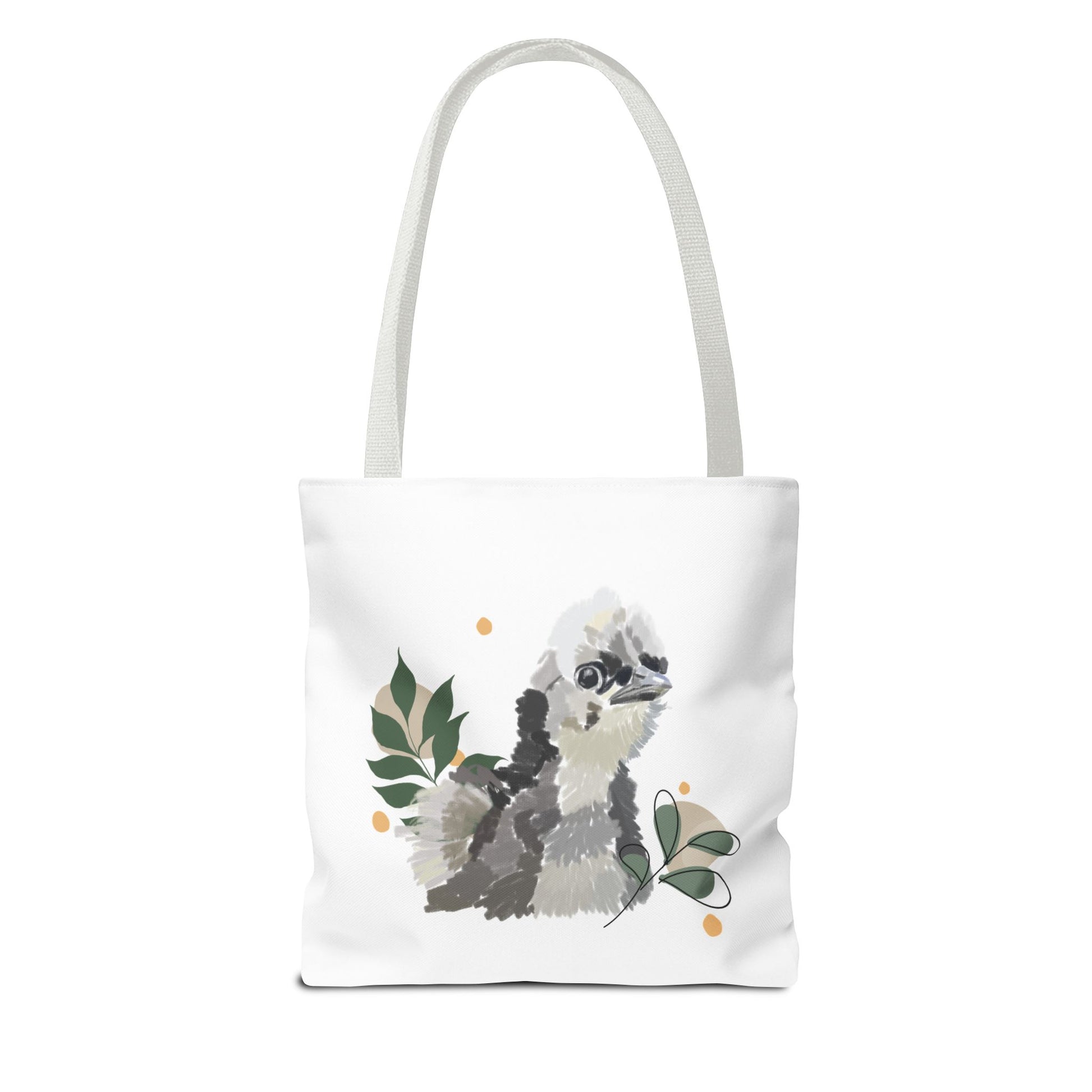 Wild Fluff Hatchling - Tote Bag with Floral Accents