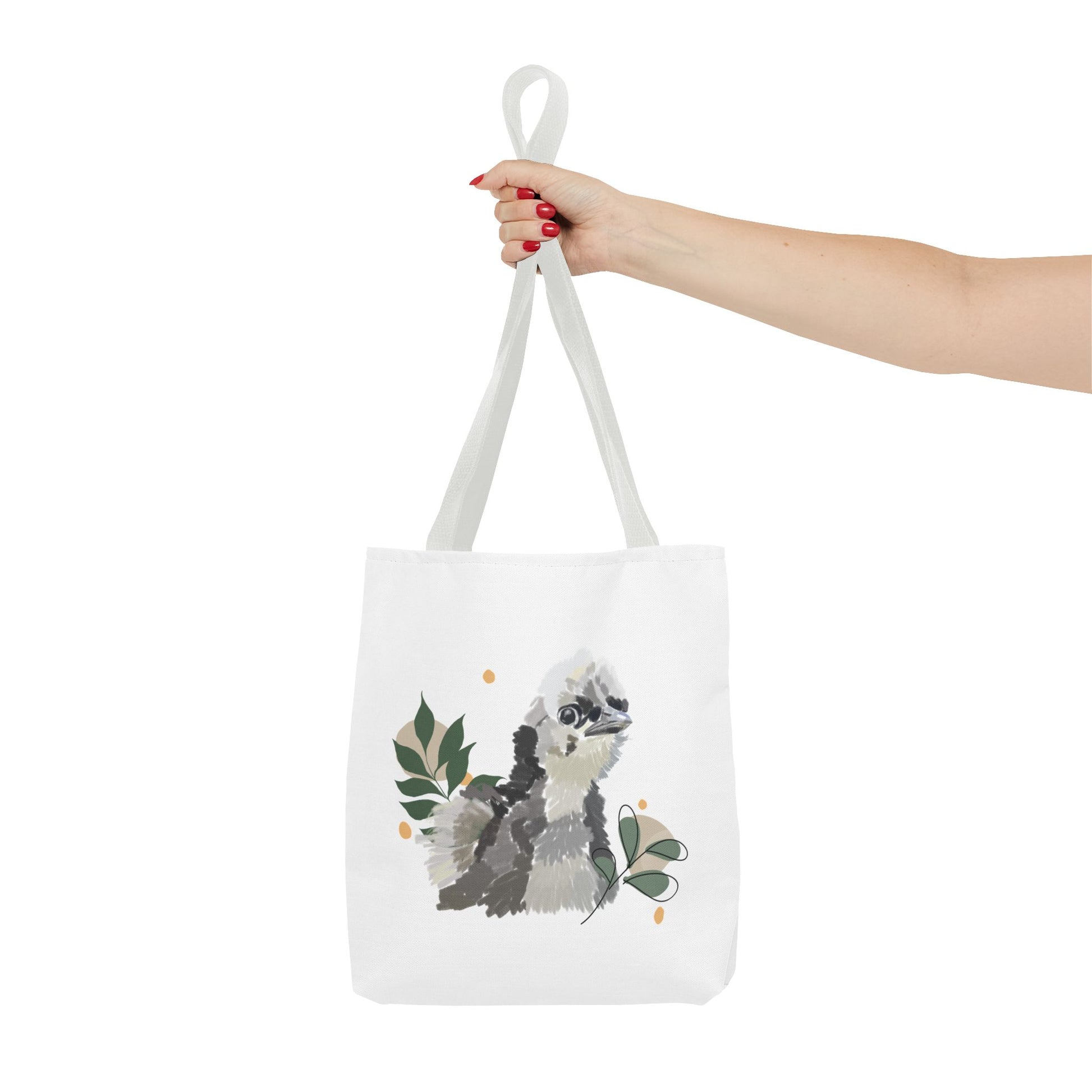 Wild Fluff Hatchling - Tote Bag with Floral Accents