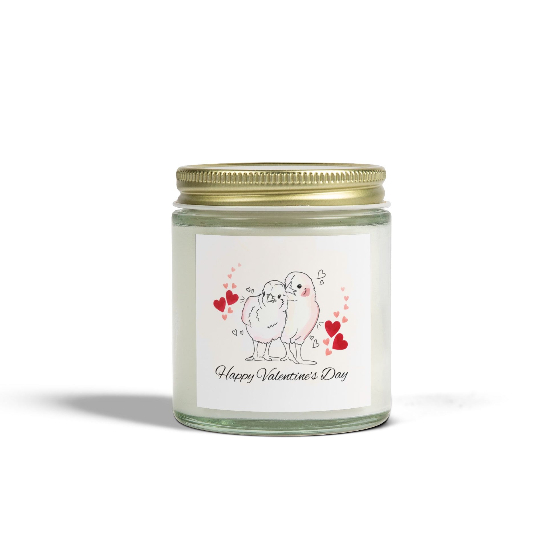 Scented Candle, Chicken Valentine's Day Coconut Apricot Wax (4oz, 9oz)