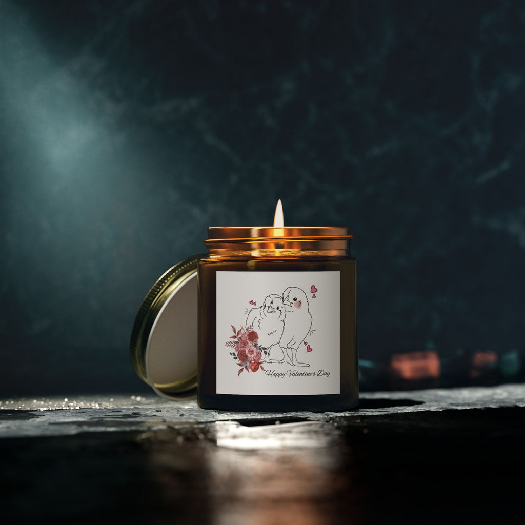 Baby Chicken Valentine's Day Candle