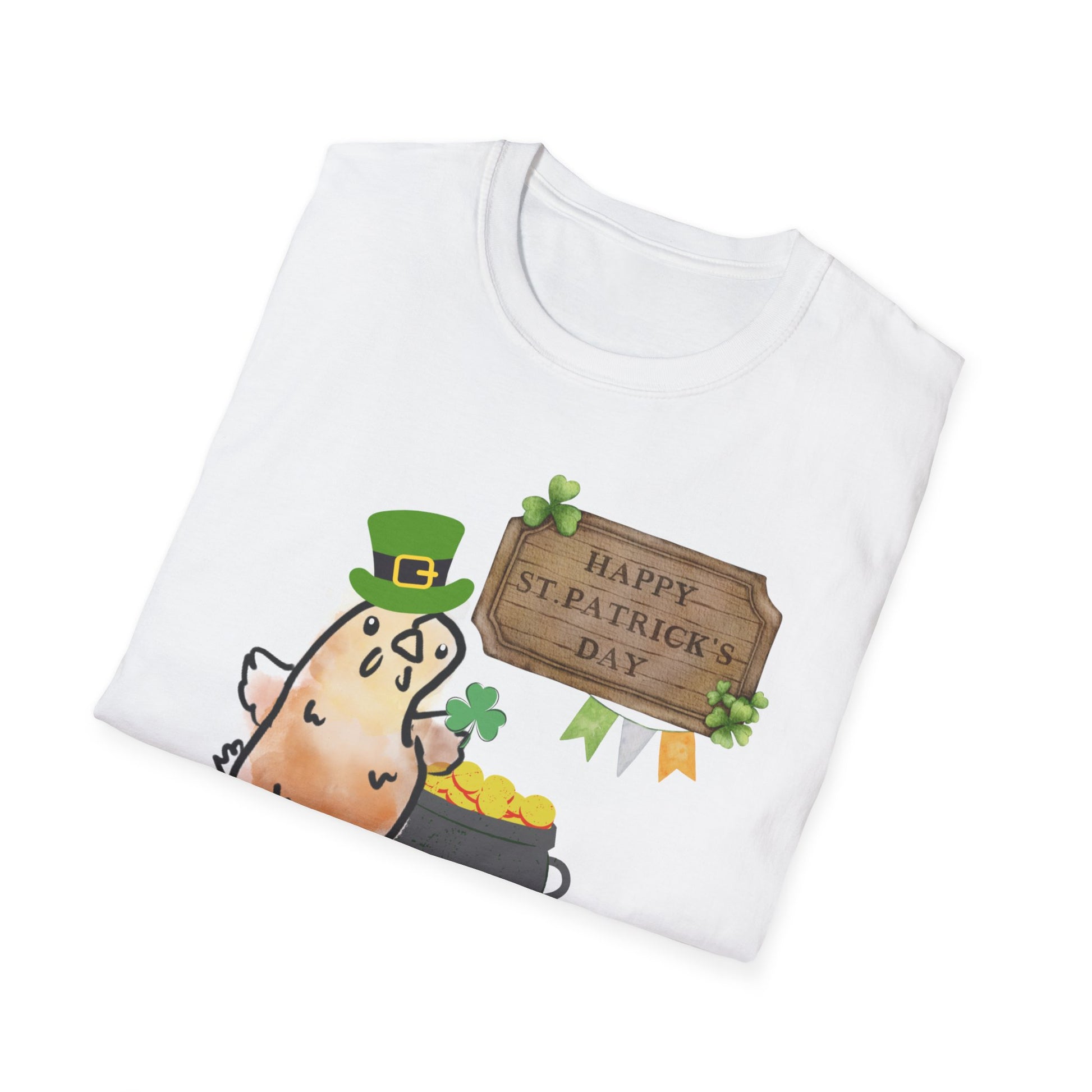Pot o' Cluck St. Patrick's Day Unisex T-Shirt - Happy Celebration Design