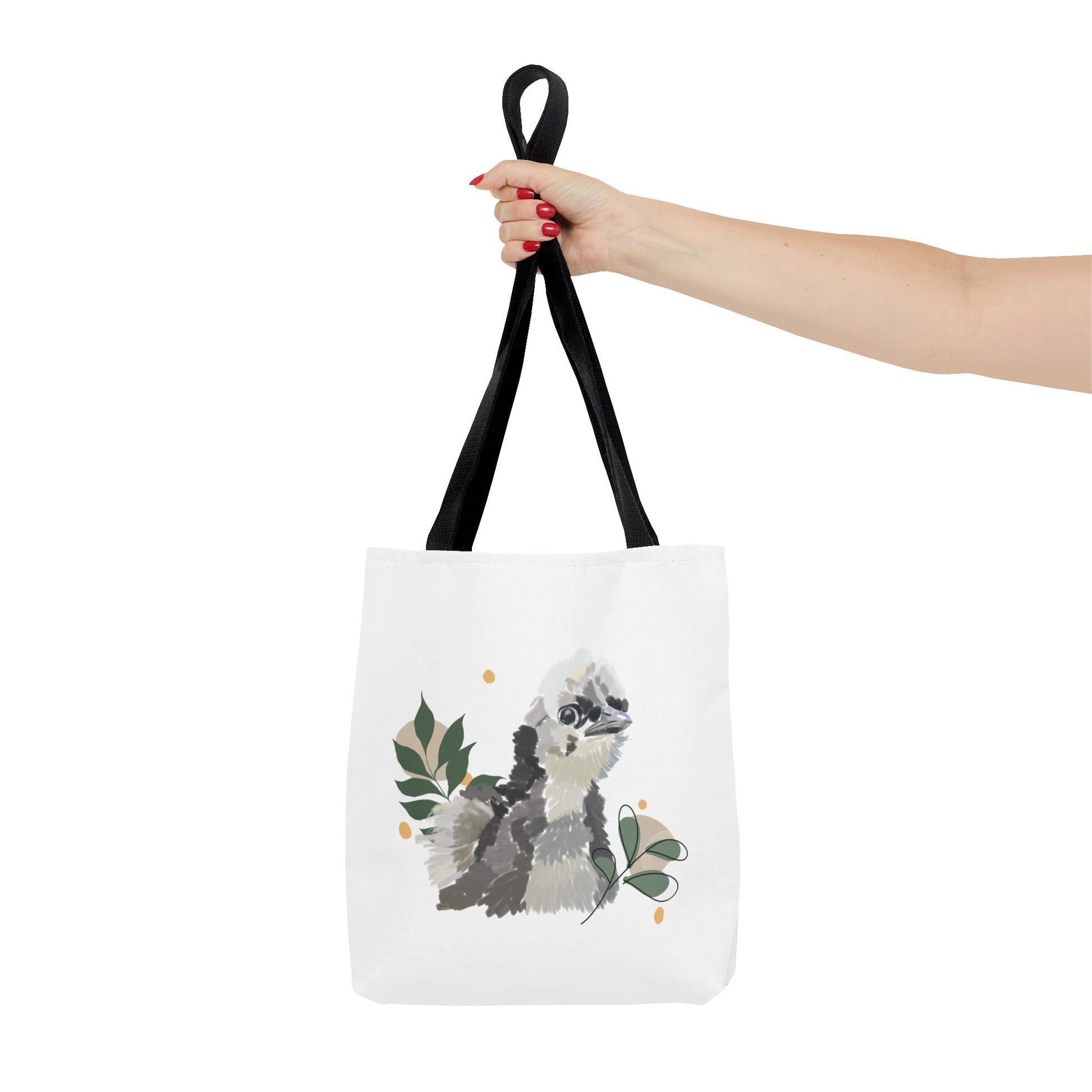 Wild Fluff Hatchling - Tote Bag with Floral Accents