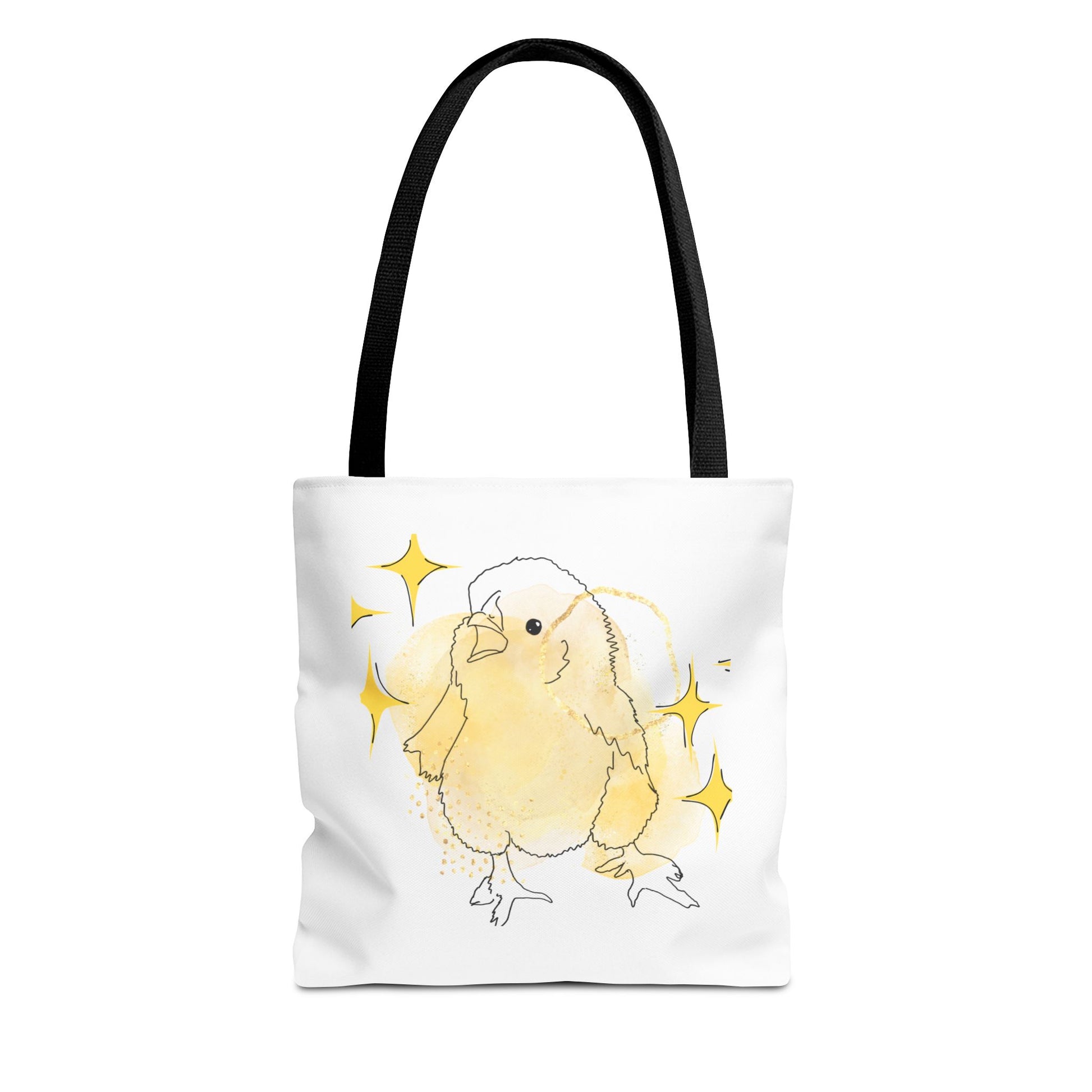 Faverolle Chick With Stars Tote Bag (AOP)