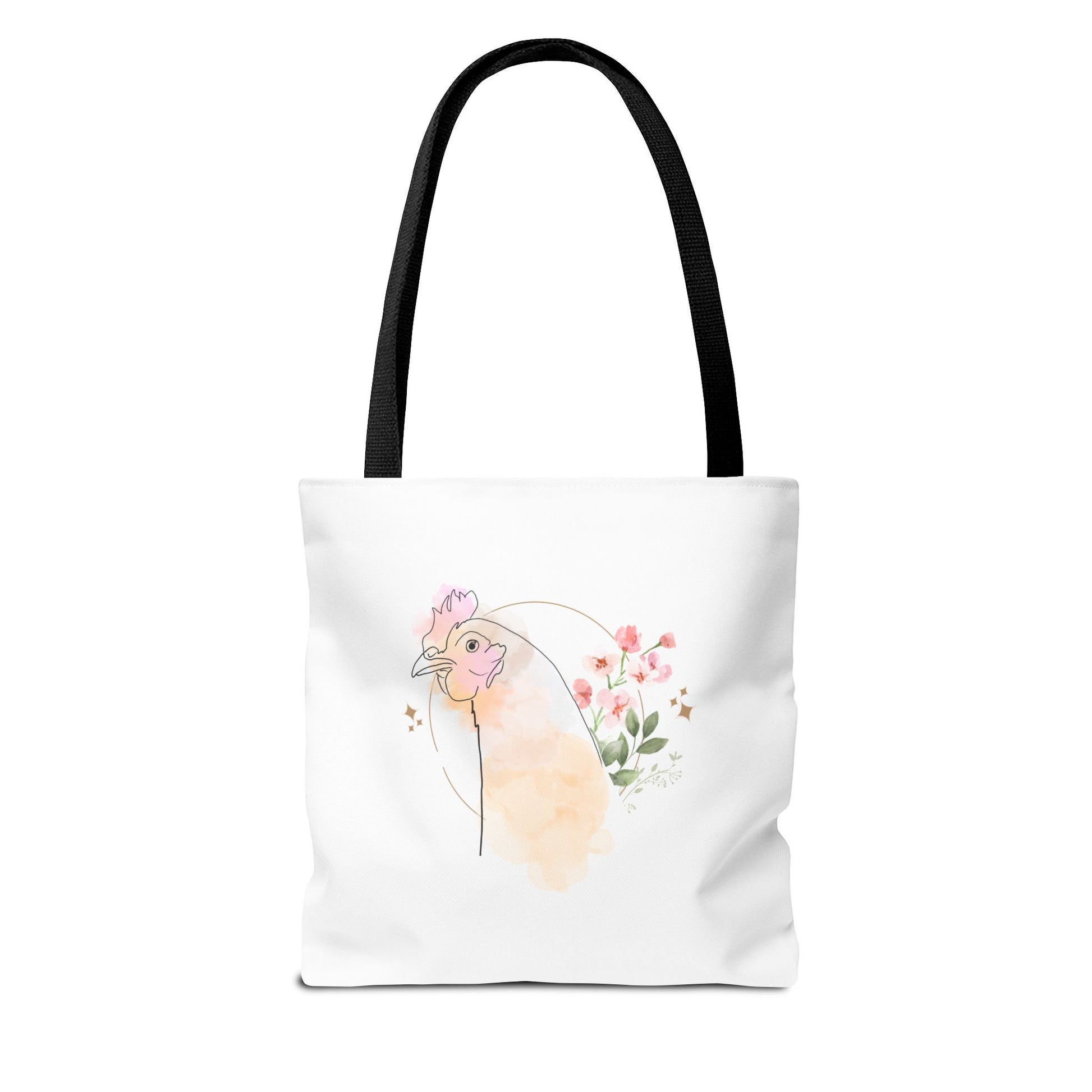 Chicken Flower Tote Bag