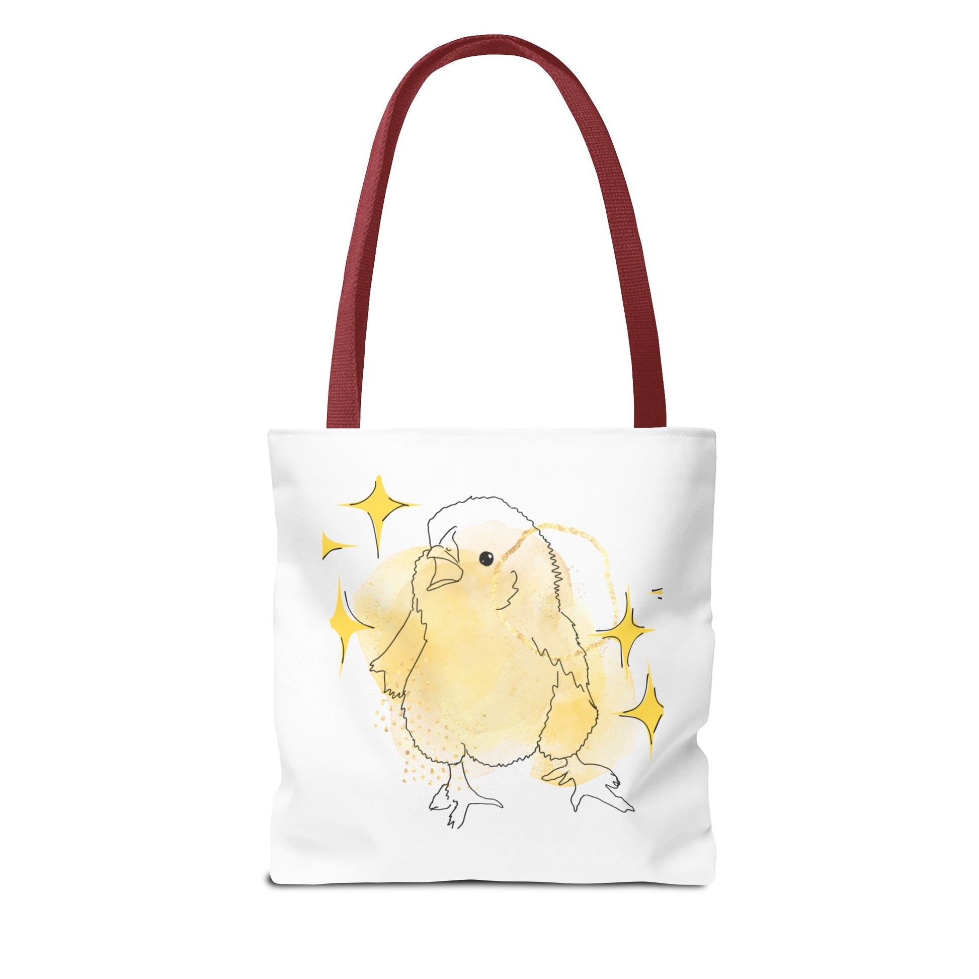 Faverolle Chick With Stars Tote Bag (AOP)