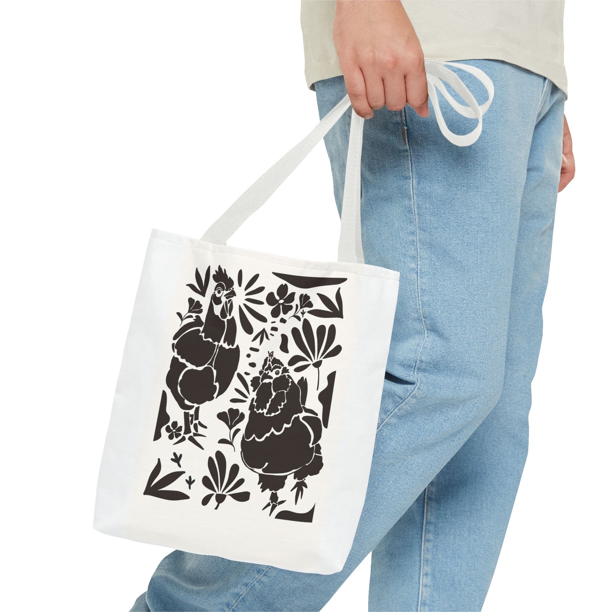 Floral Blob Chicken Print - Ideal for Farm Lovers & Eco-Friendly Shoppers