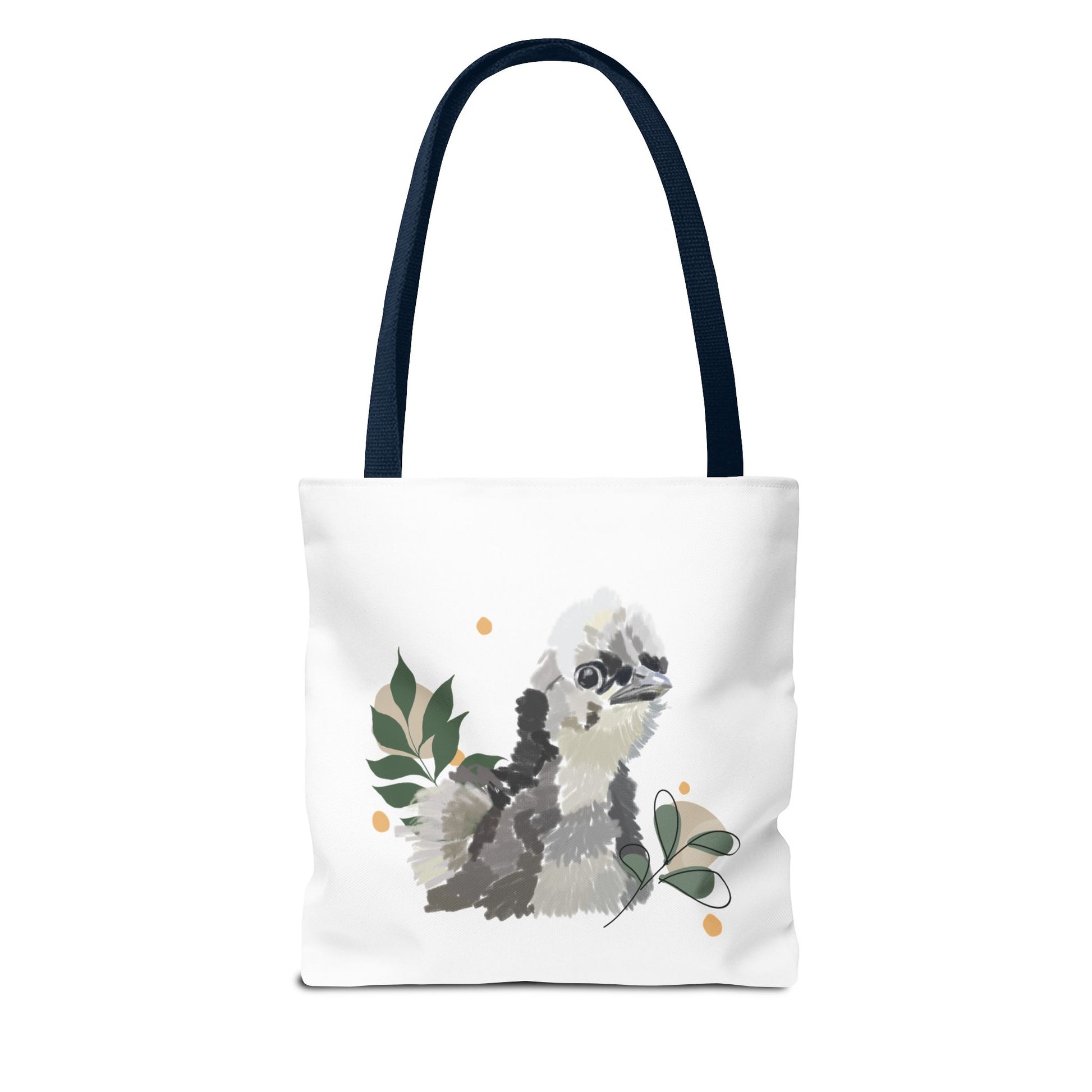 Wild Fluff Hatchling - Tote Bag with Floral Accents