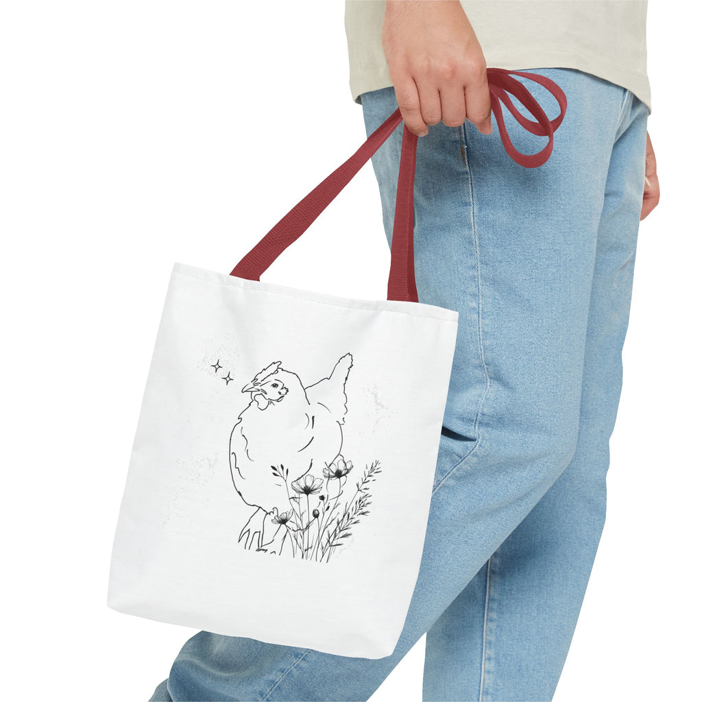 Black and White/Gorgeous Chicken Tote Bag for Everyday