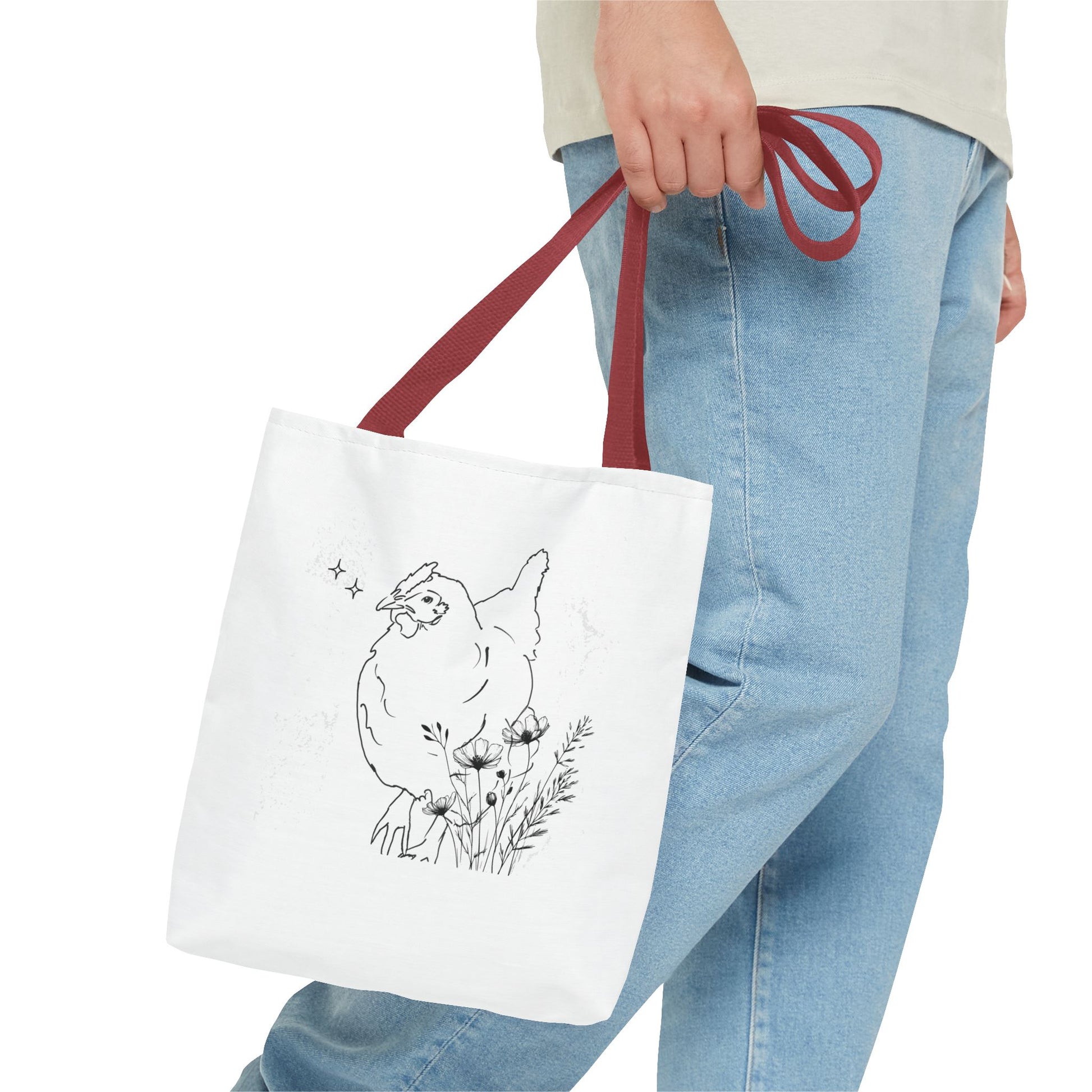Black and White/Gorgeous Chicken Tote Bag for Everyday