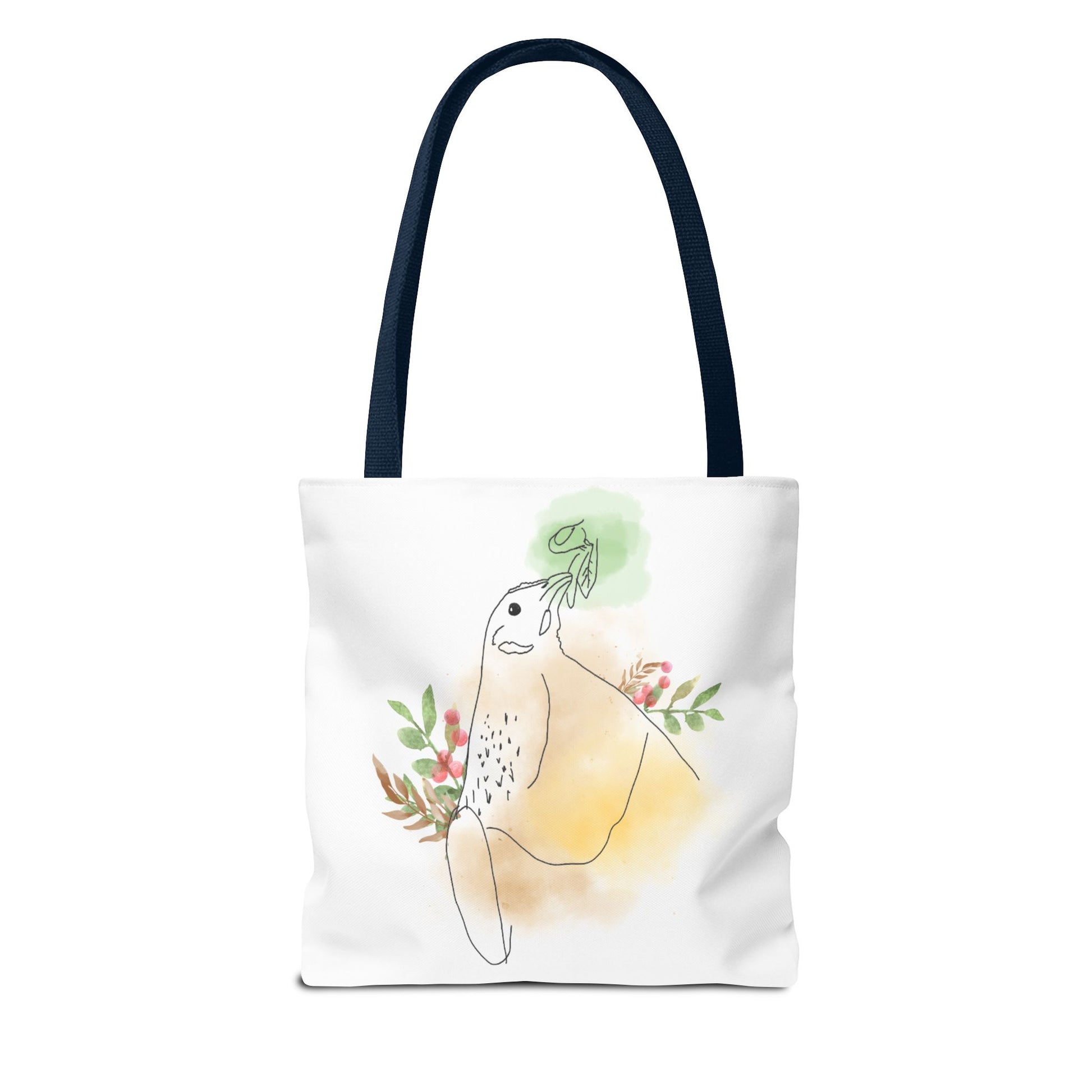 Golden Hen With Red Berries Tote Bag (AOP)
