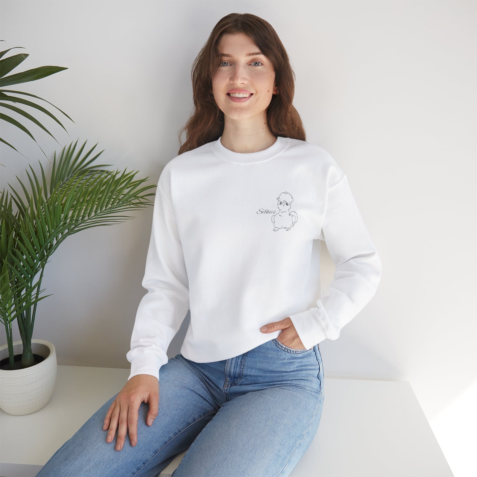 Silkie Chicken Printed Sweatshirt Crewneck🐥✨