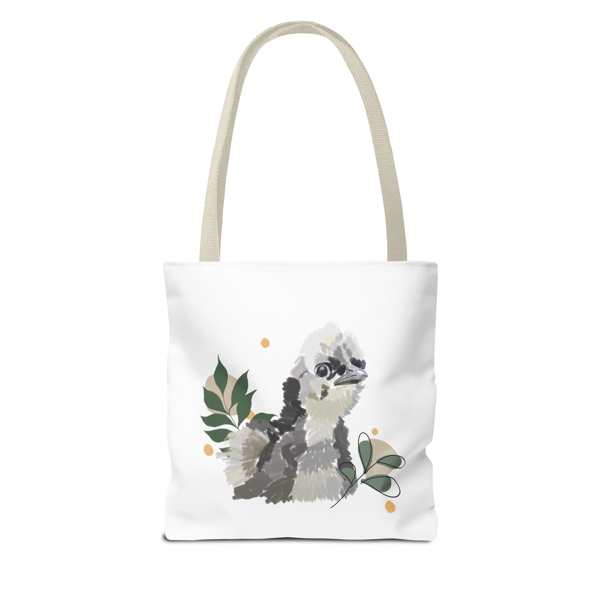 Wild Fluff Hatchling - Tote Bag with Floral Accents
