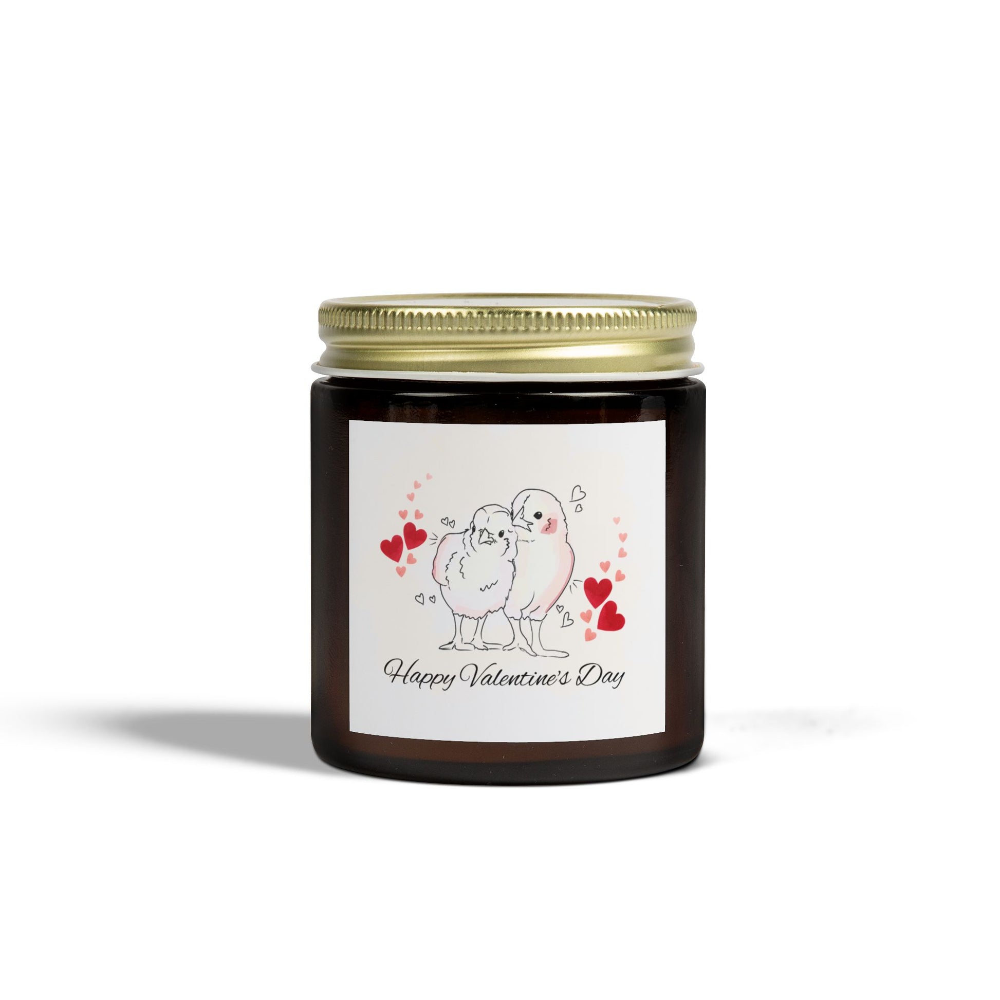Scented Candle, Chicken Valentine's Day Coconut Apricot Wax (4oz, 9oz)
