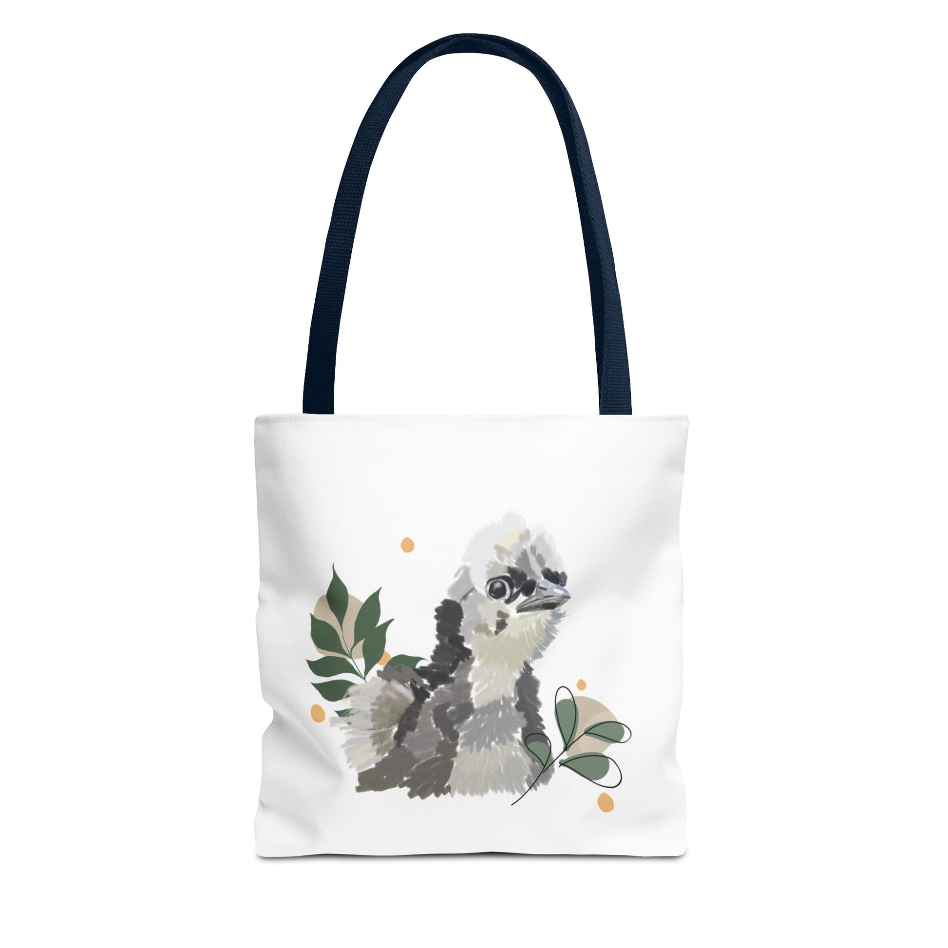 Wild Fluff Hatchling - Tote Bag with Floral Accents