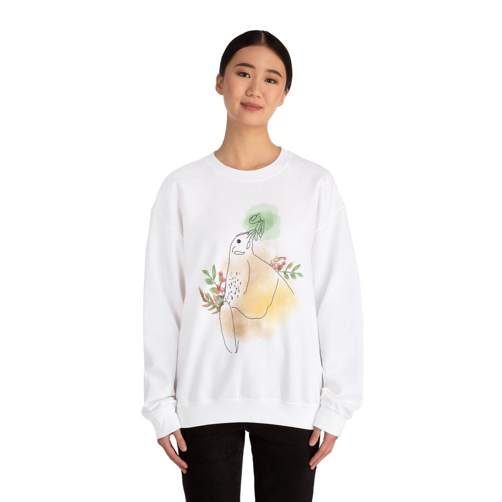 Golden Hen Crewneck Sweatshirt - Perfect Gift for Chicken and Farm Lovers