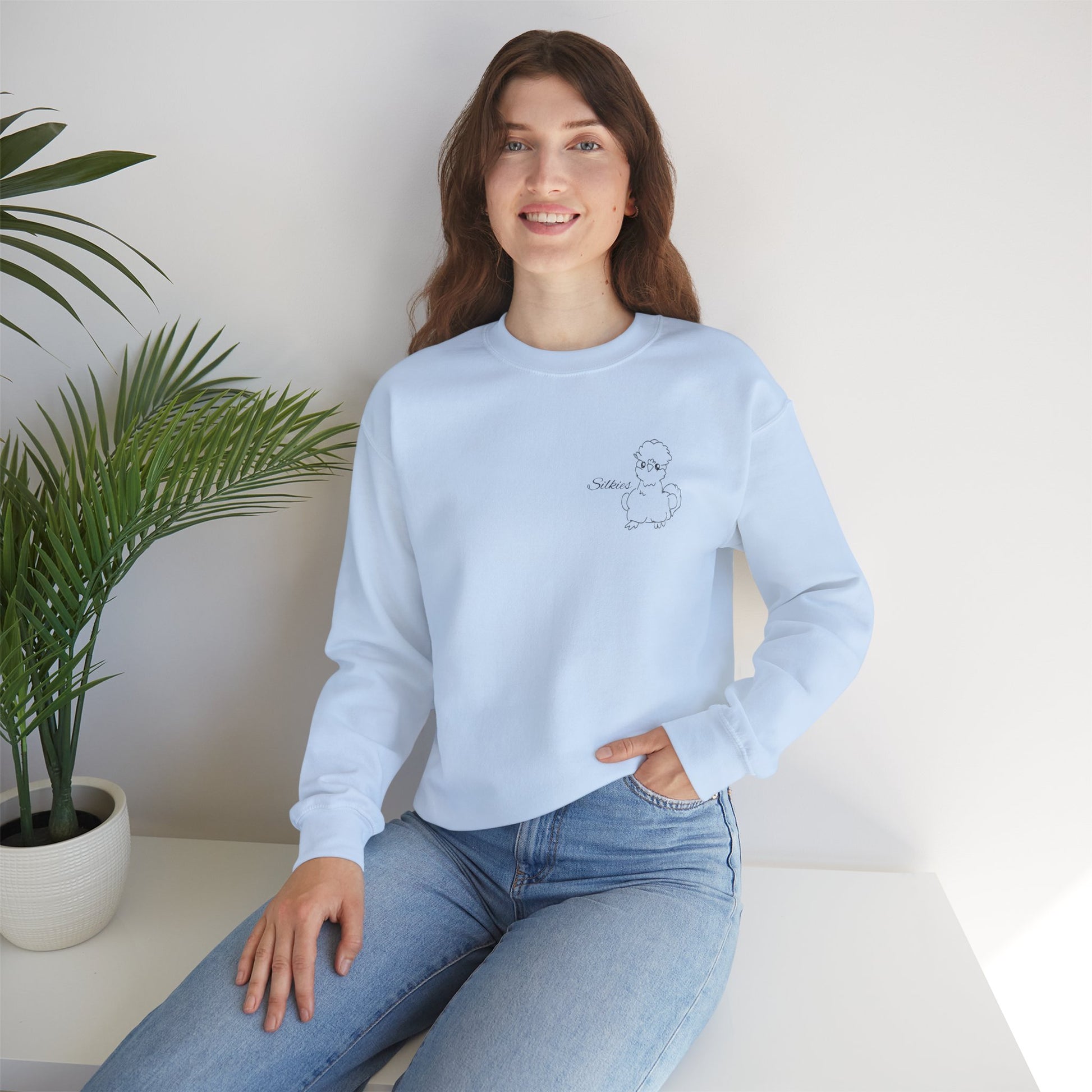 Silkie Chicken Printed Sweatshirt Crewneck🐥✨