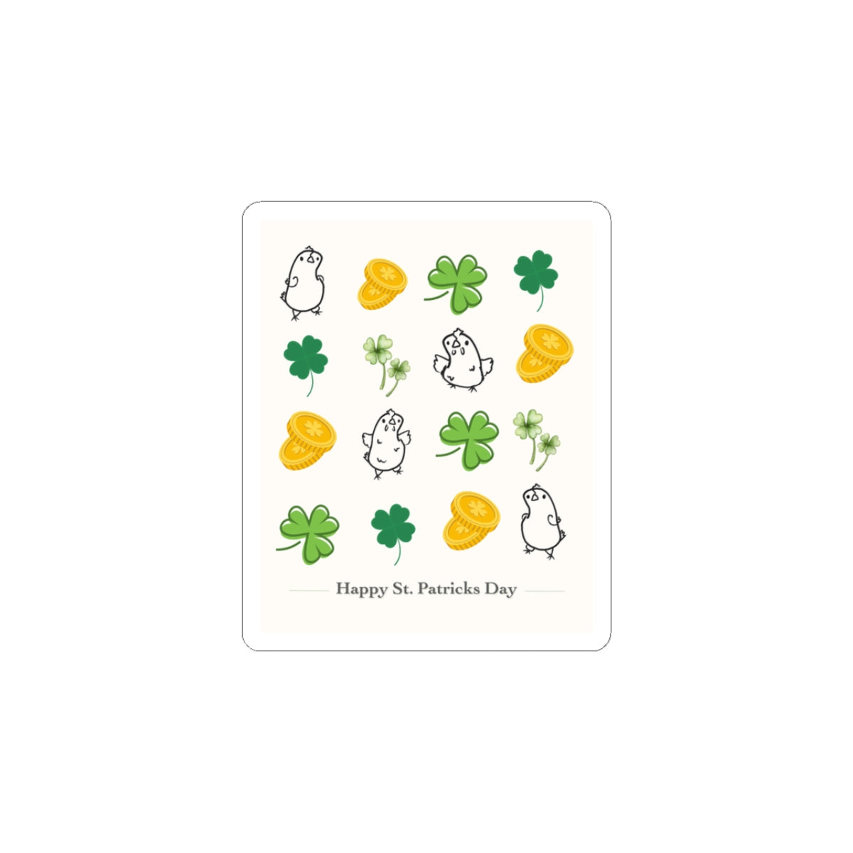 Clucky Charms Stickers - Whimsical Designs for Festive Decor
