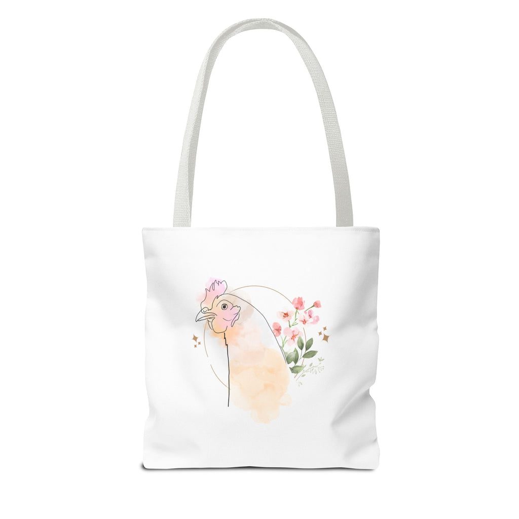 Chicken Flower Tote Bag