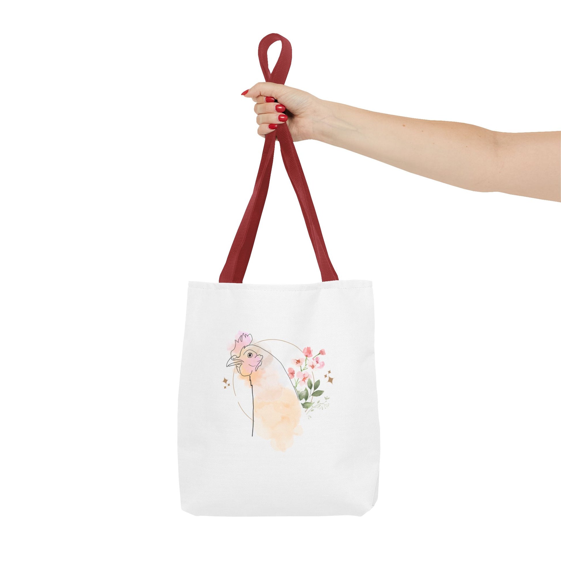 Chicken Flower Tote Bag