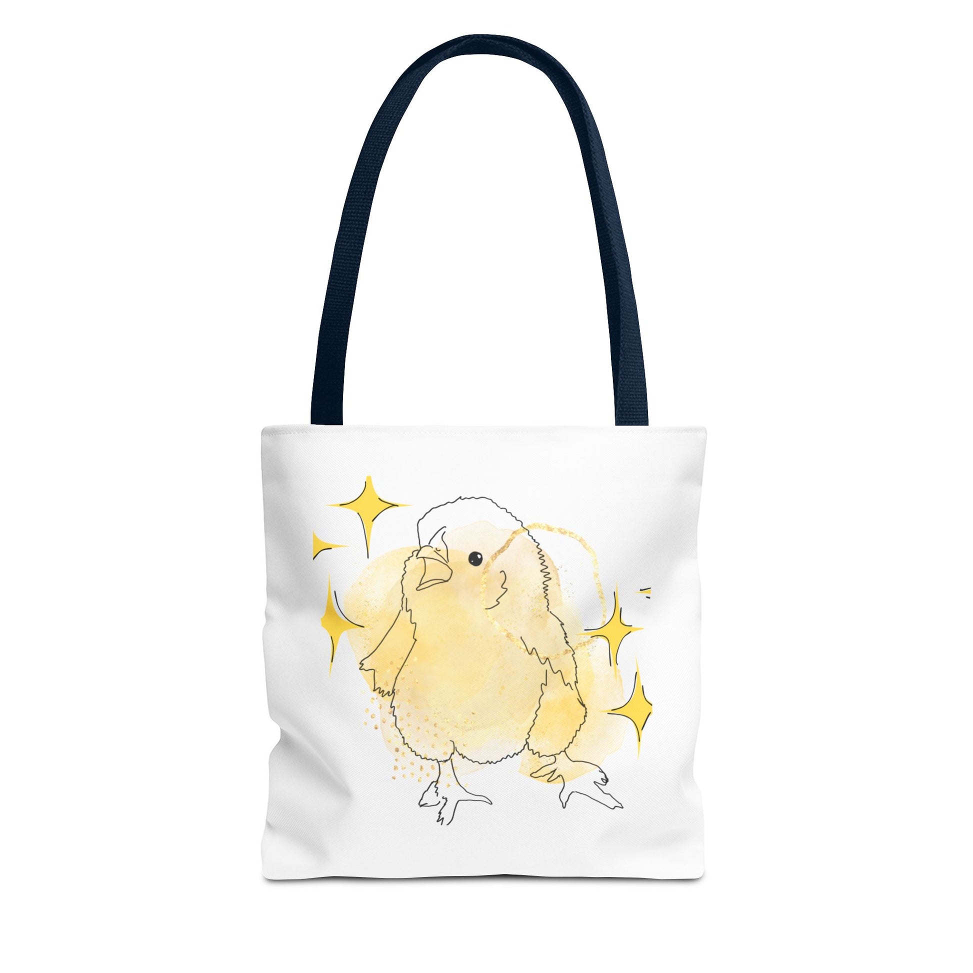 Faverolle Chick With Stars Tote Bag (AOP)
