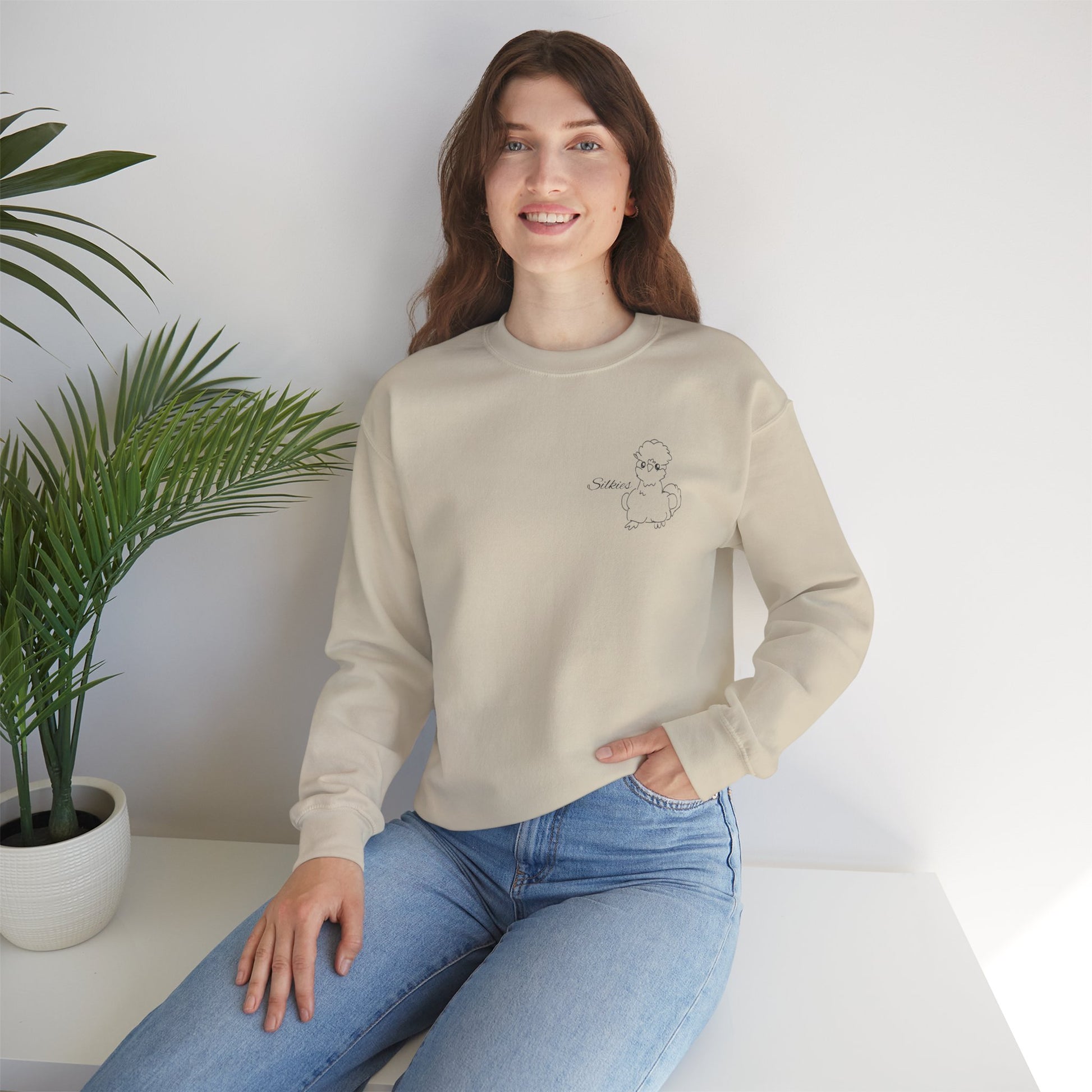 Silkie Chicken Printed Sweatshirt Crewneck🐥✨