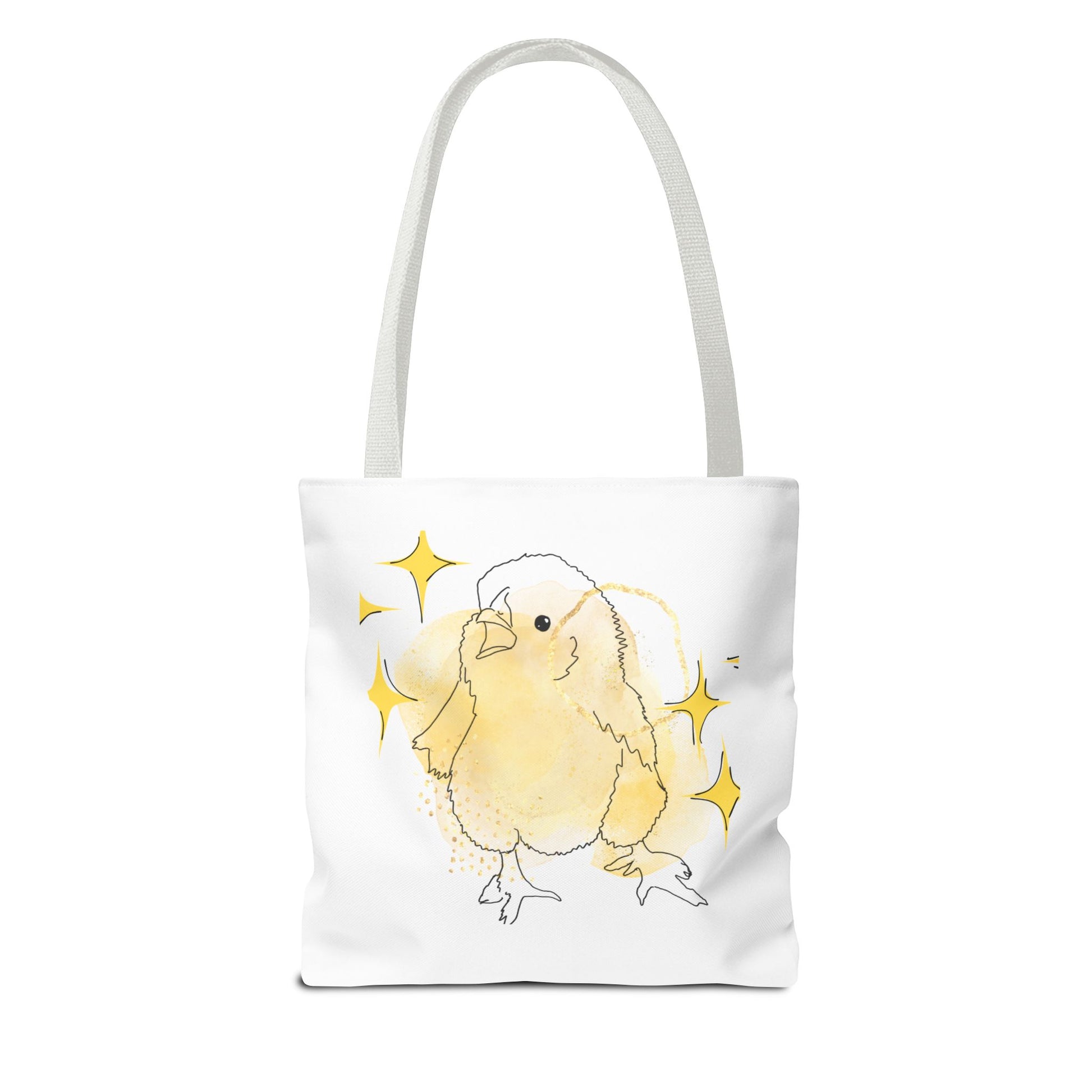 Faverolle Chick With Stars Tote Bag (AOP)