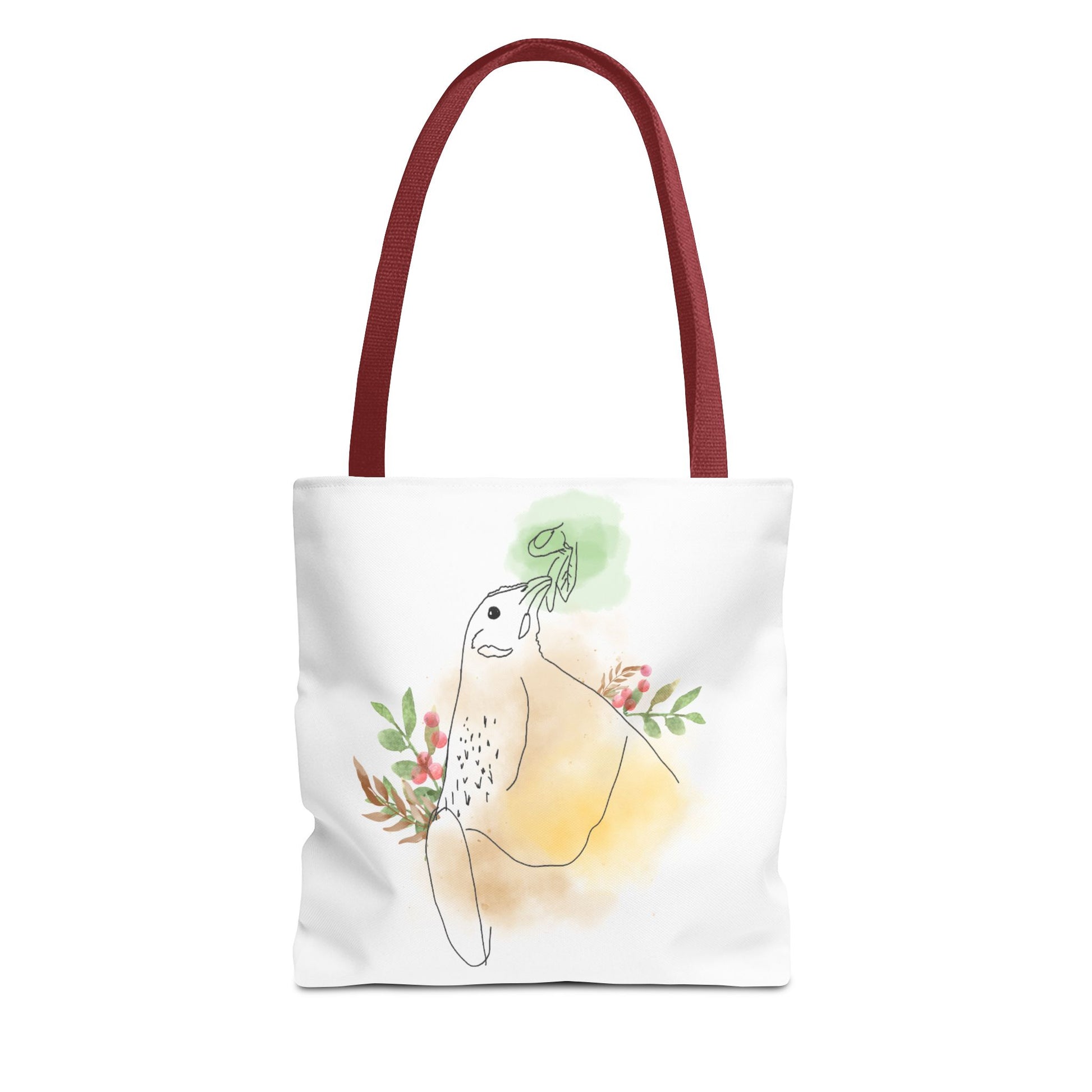 Golden Hen With Red Berries Tote Bag (AOP)