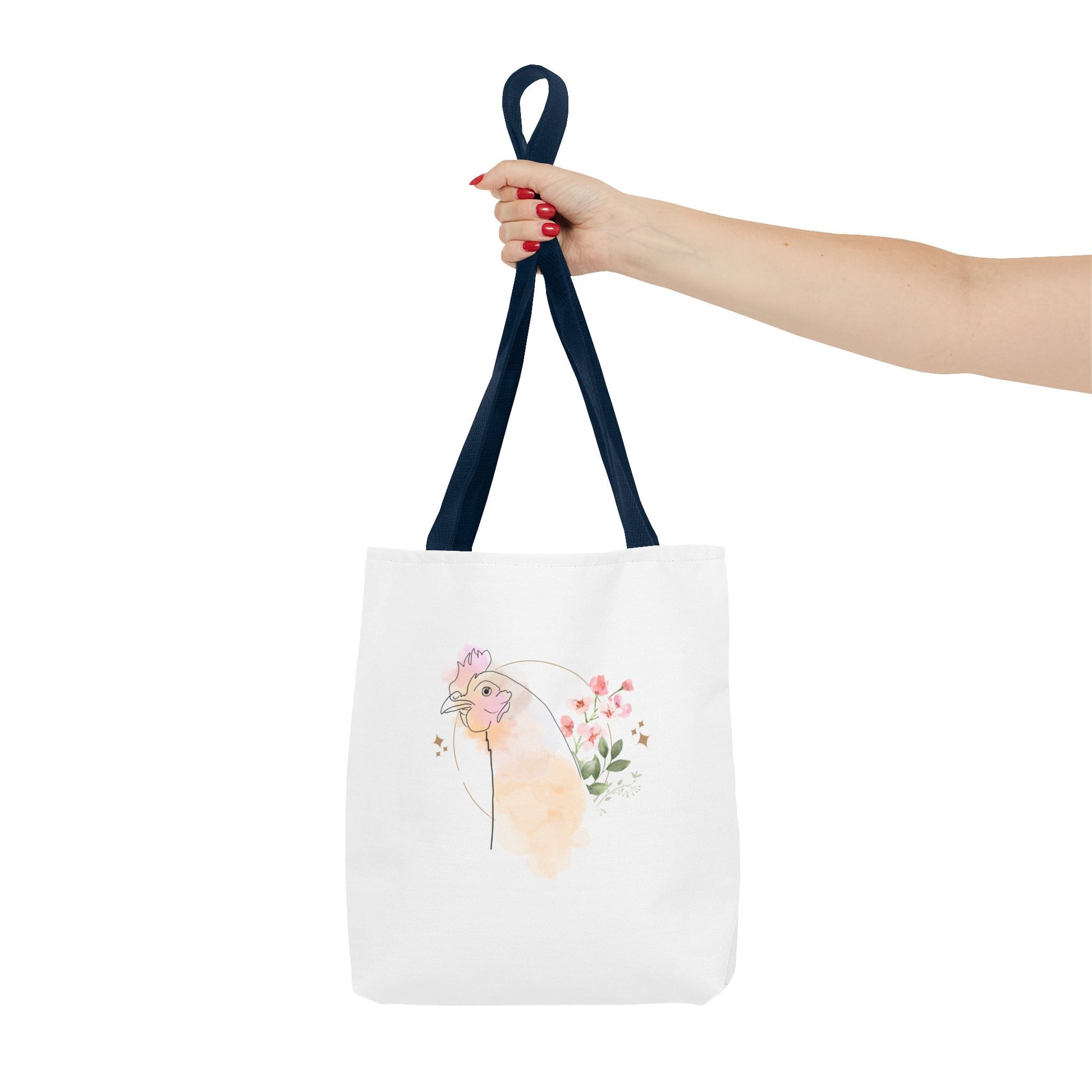 Chicken Flower Tote Bag