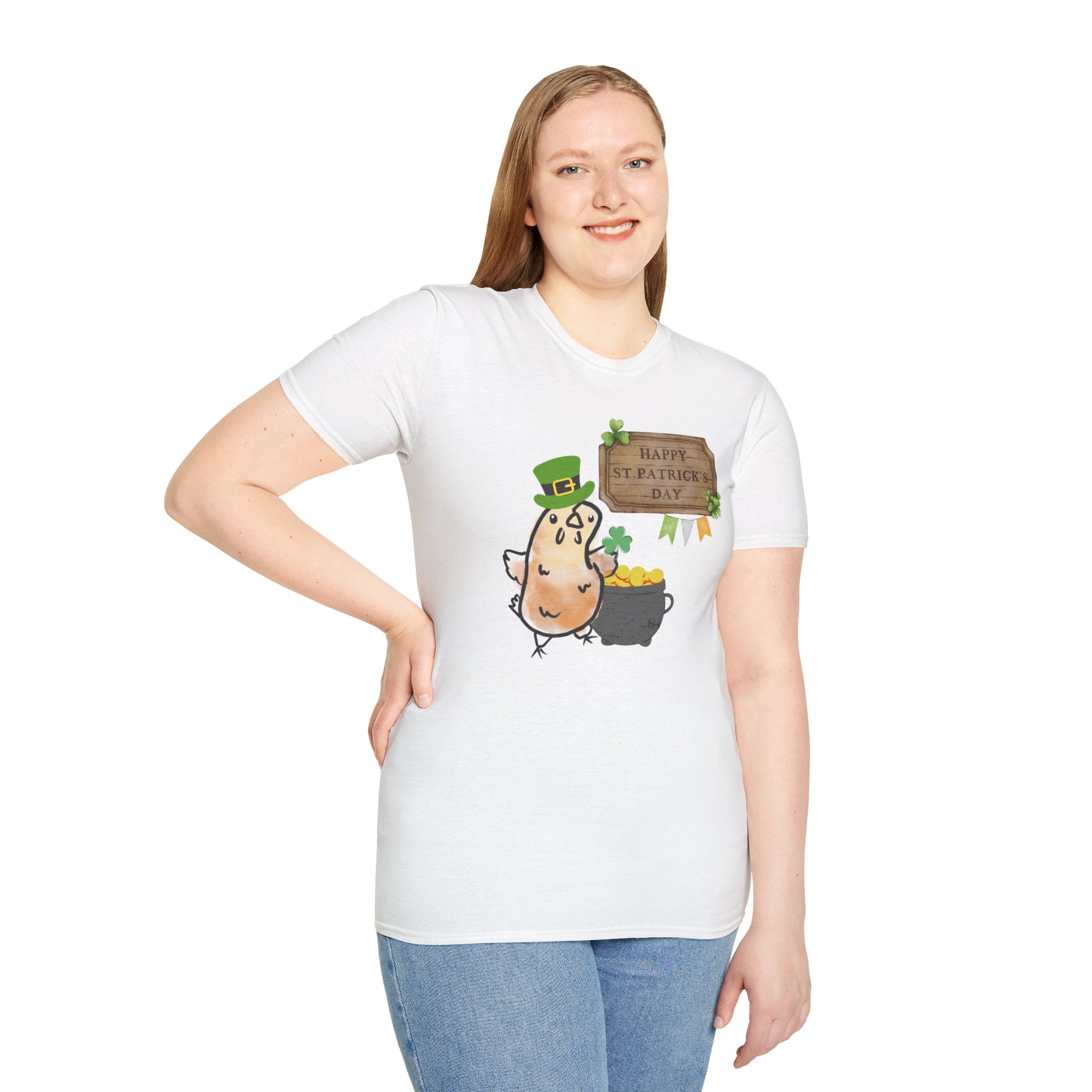 Pot o' Cluck St. Patrick's Day Unisex T-Shirt - Happy Celebration Design