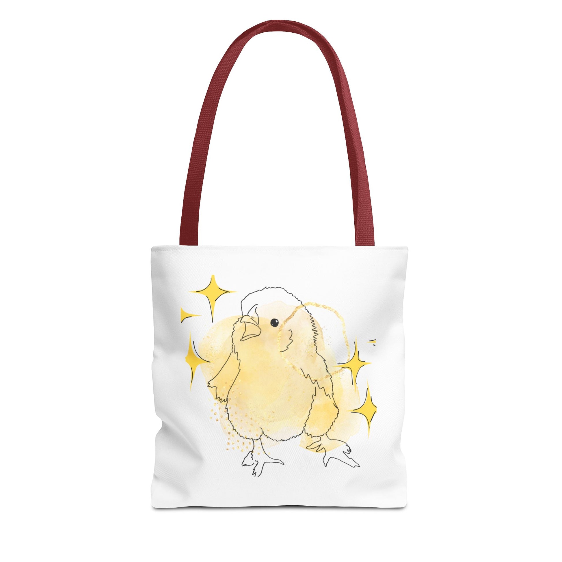 Faverolle Chick With Stars Tote Bag (AOP)