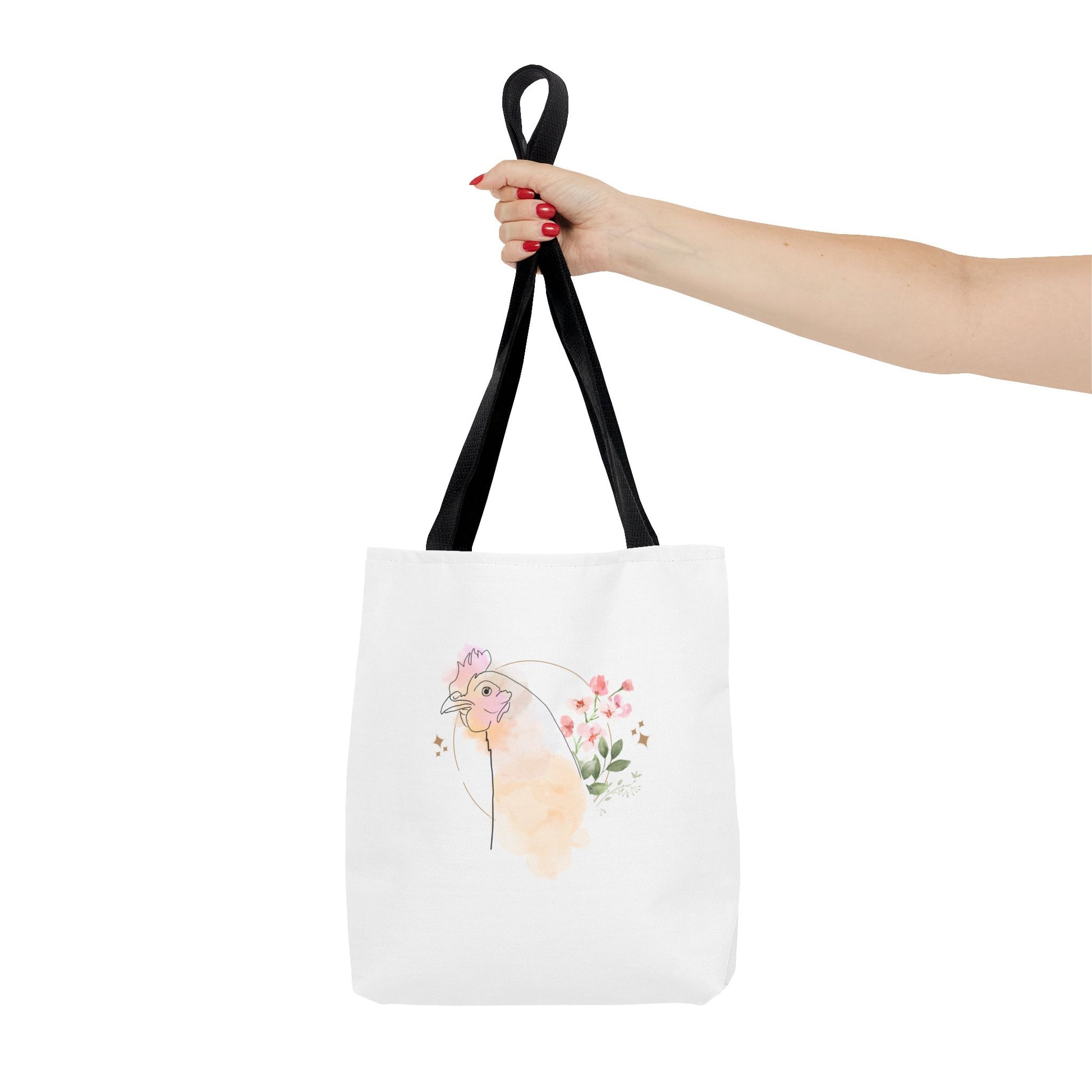 Chicken Flower Tote Bag