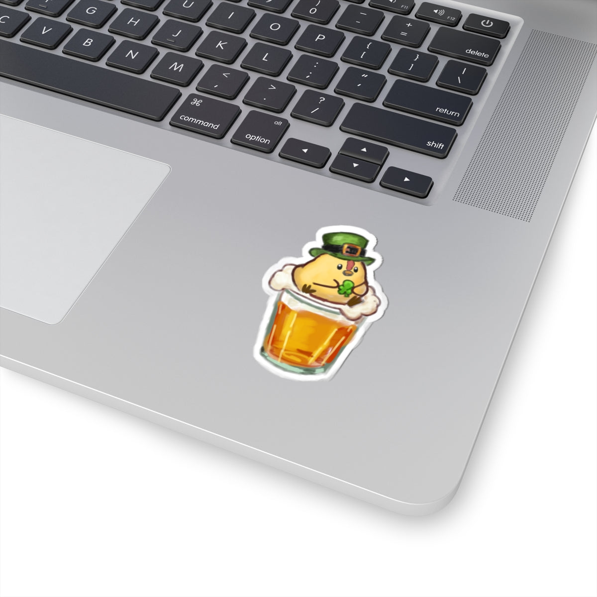 Lucky Beer Chick Sticker - Fun Kiss-Cut Vinyl Decal for St. Patrick's Day