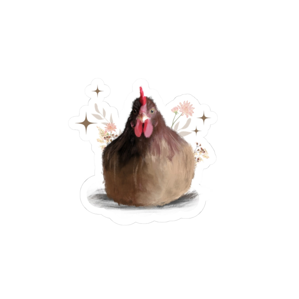 Charming Chicken Kiss-Cut Stickers | Cute Farmhouse Decor, Great for Gifts & Seasonal Celebrations