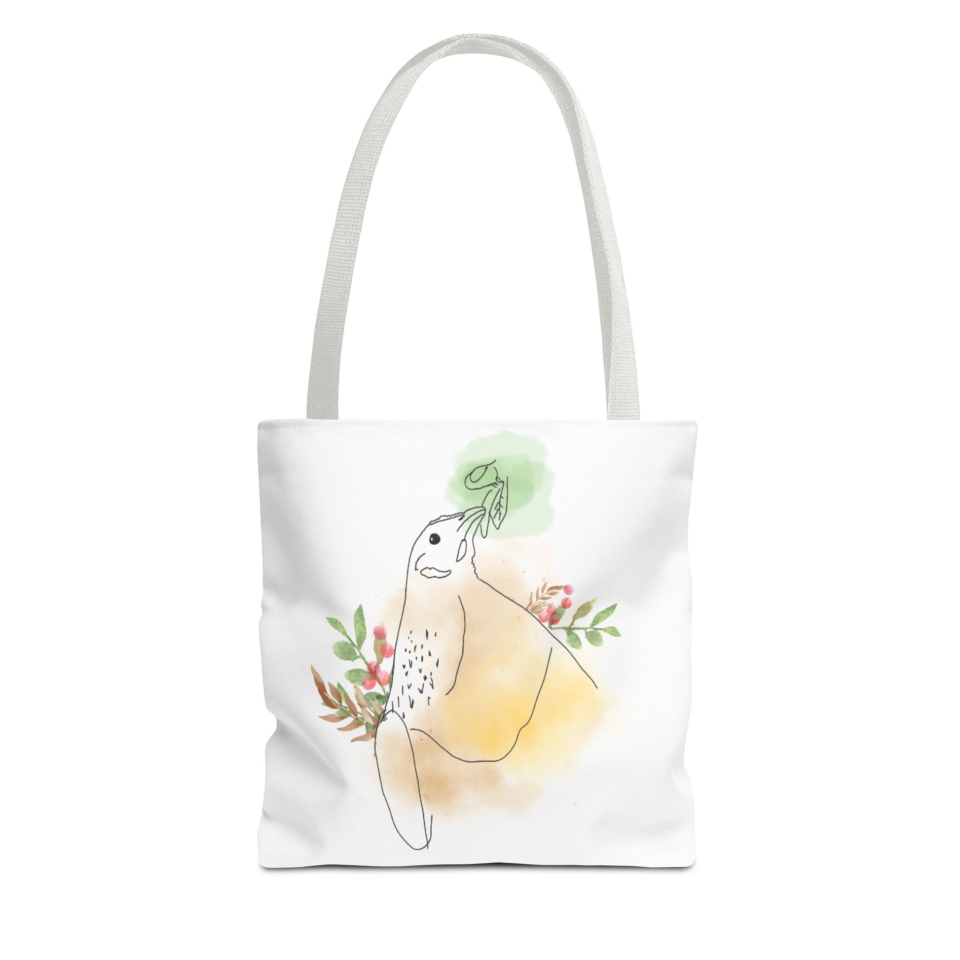 Golden Hen With Red Berries Tote Bag (AOP)