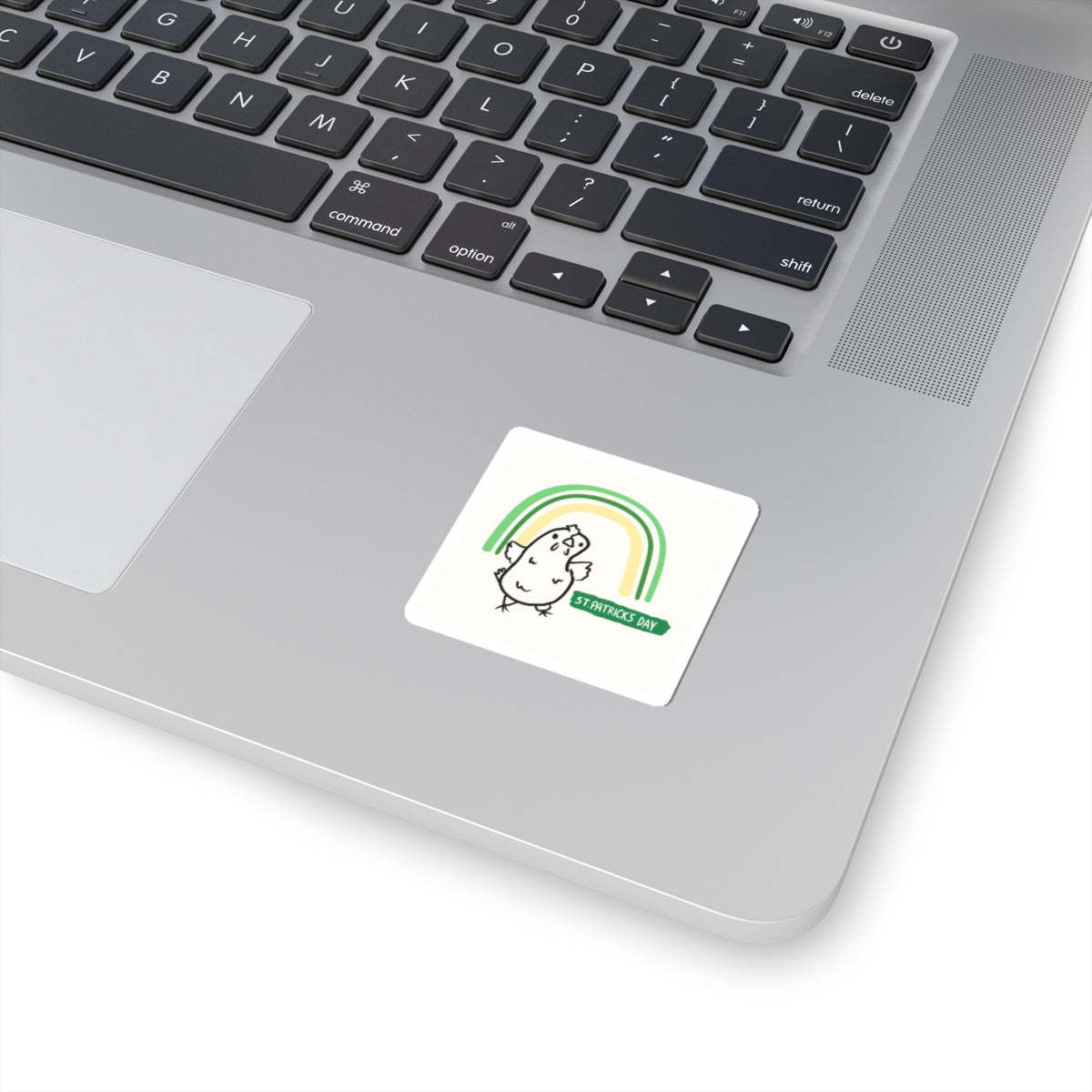 Whimsical St. Patrick's Day Chicken Kiss-Cut Stickers - Adorn Your Laptop and Decor