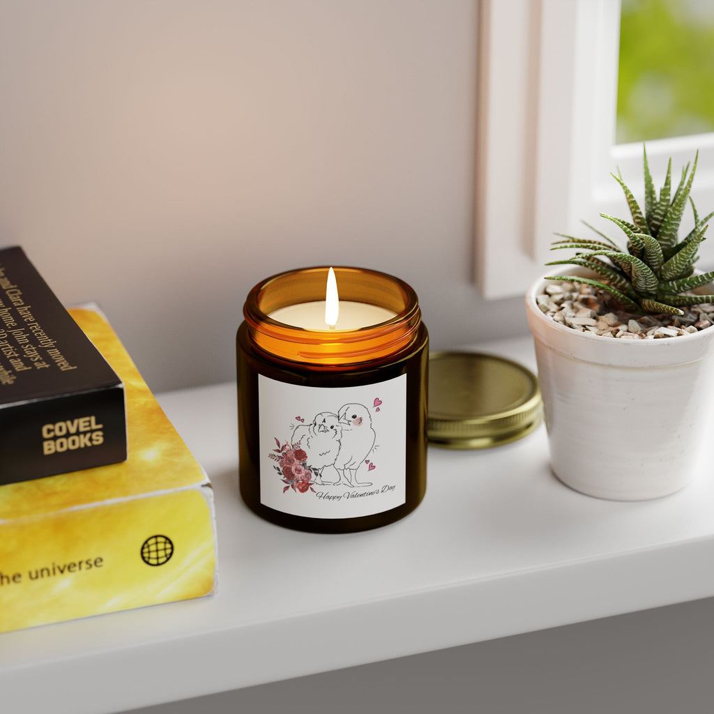 Baby Chicken Valentine's Day Candle