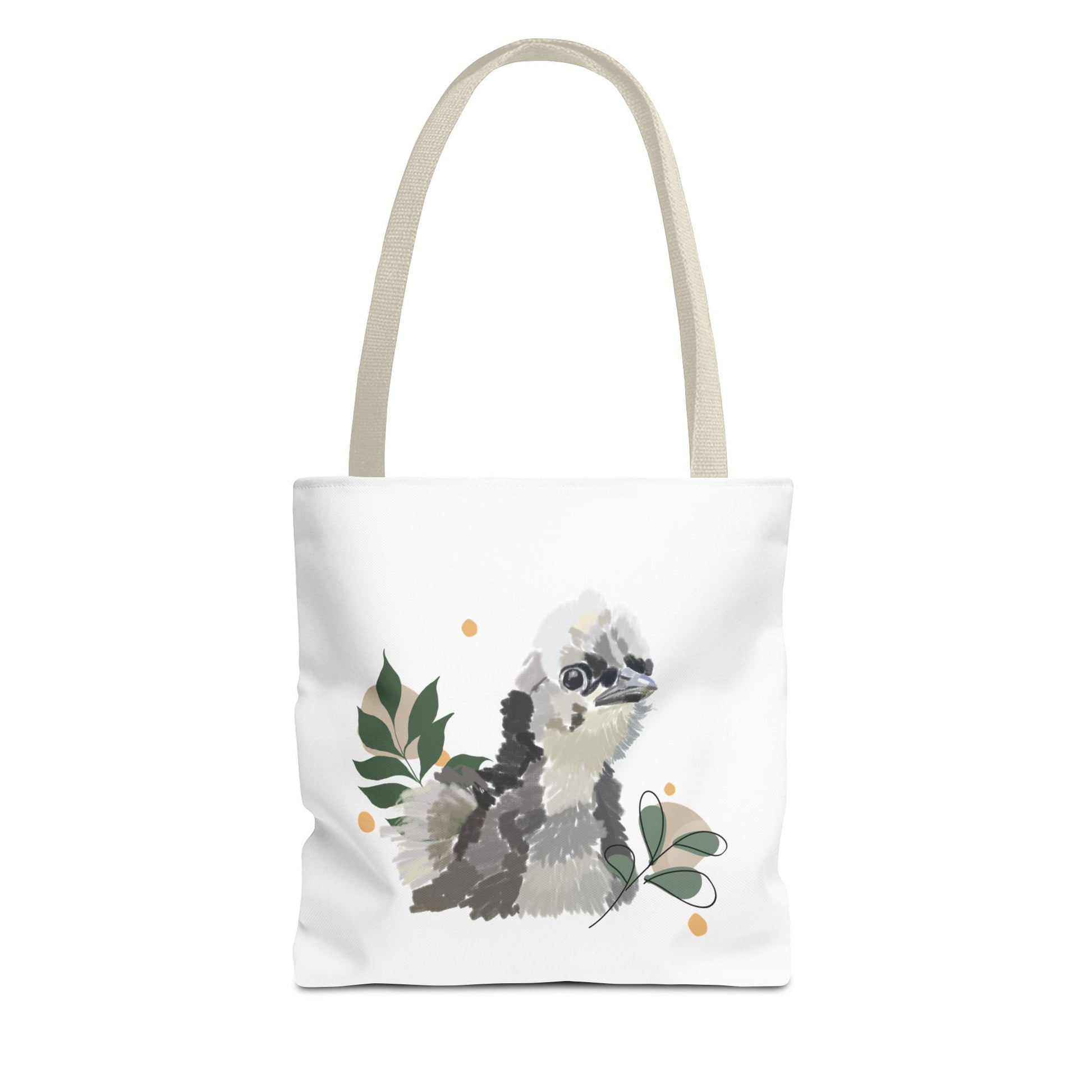 Wild Fluff Hatchling - Tote Bag with Floral Accents