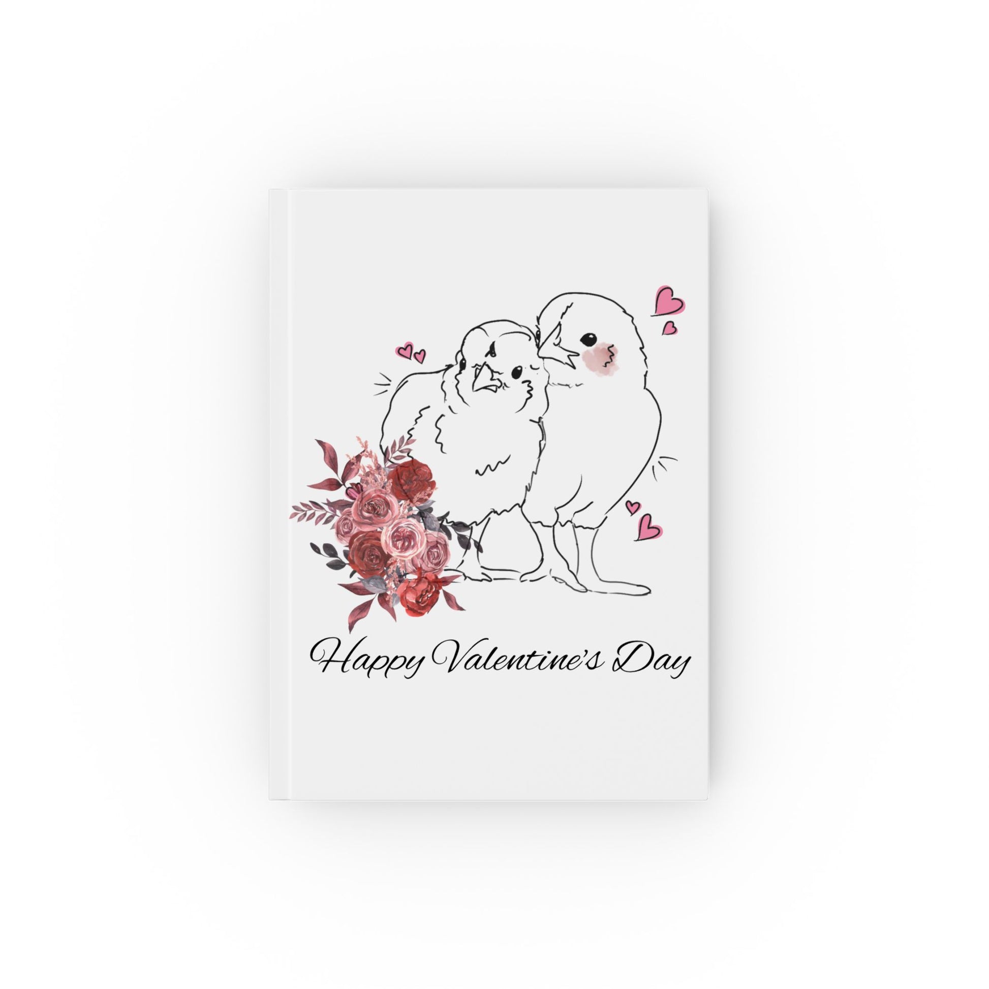 Valentine's Day Couples Journal with Cute Birds Design